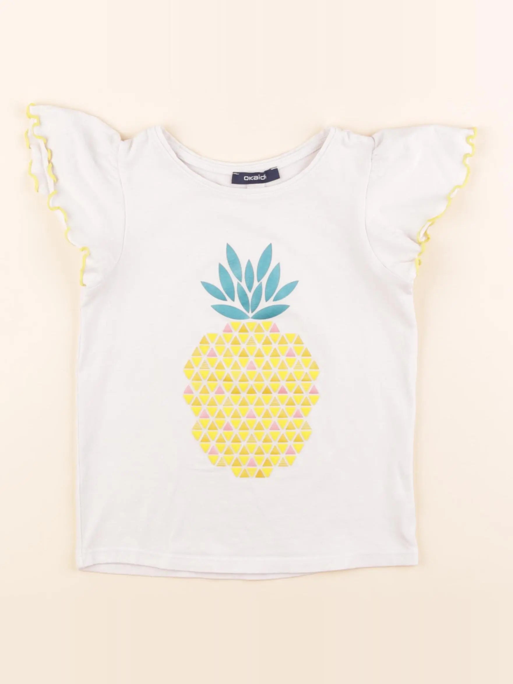 Okaidi - tee-shirt blanc - 5 ans