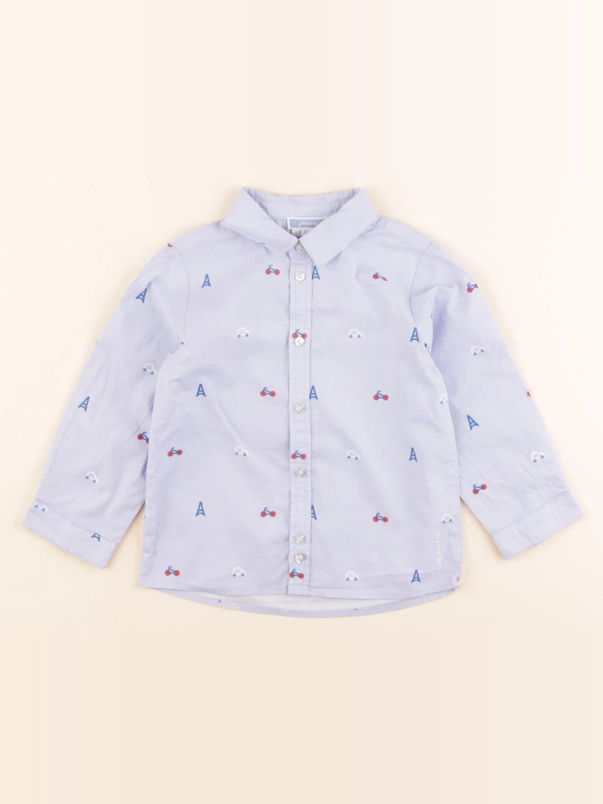 Jacadi - chemise bleu - 36 mois