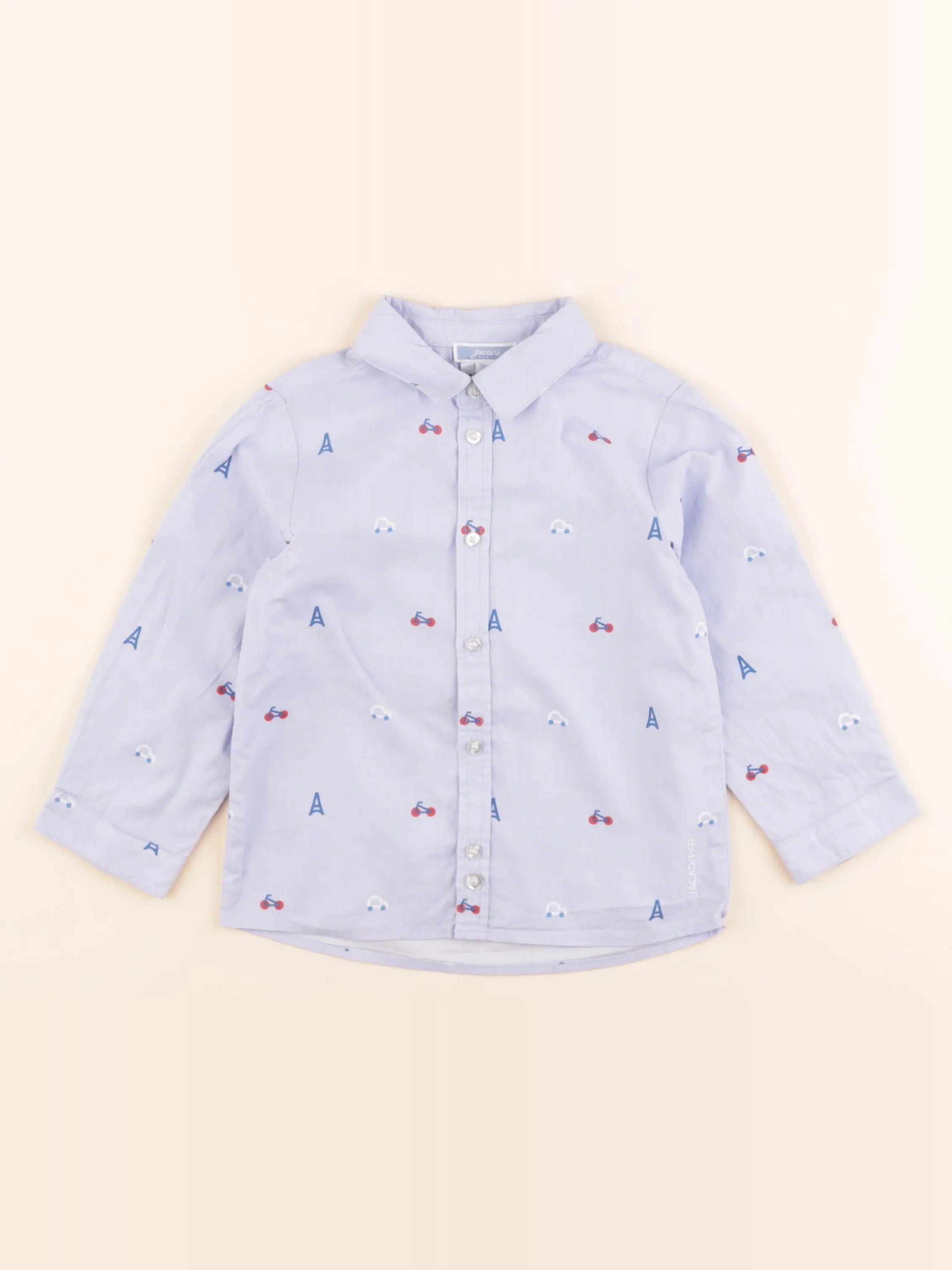 Jacadi - chemise bleu - 36 mois