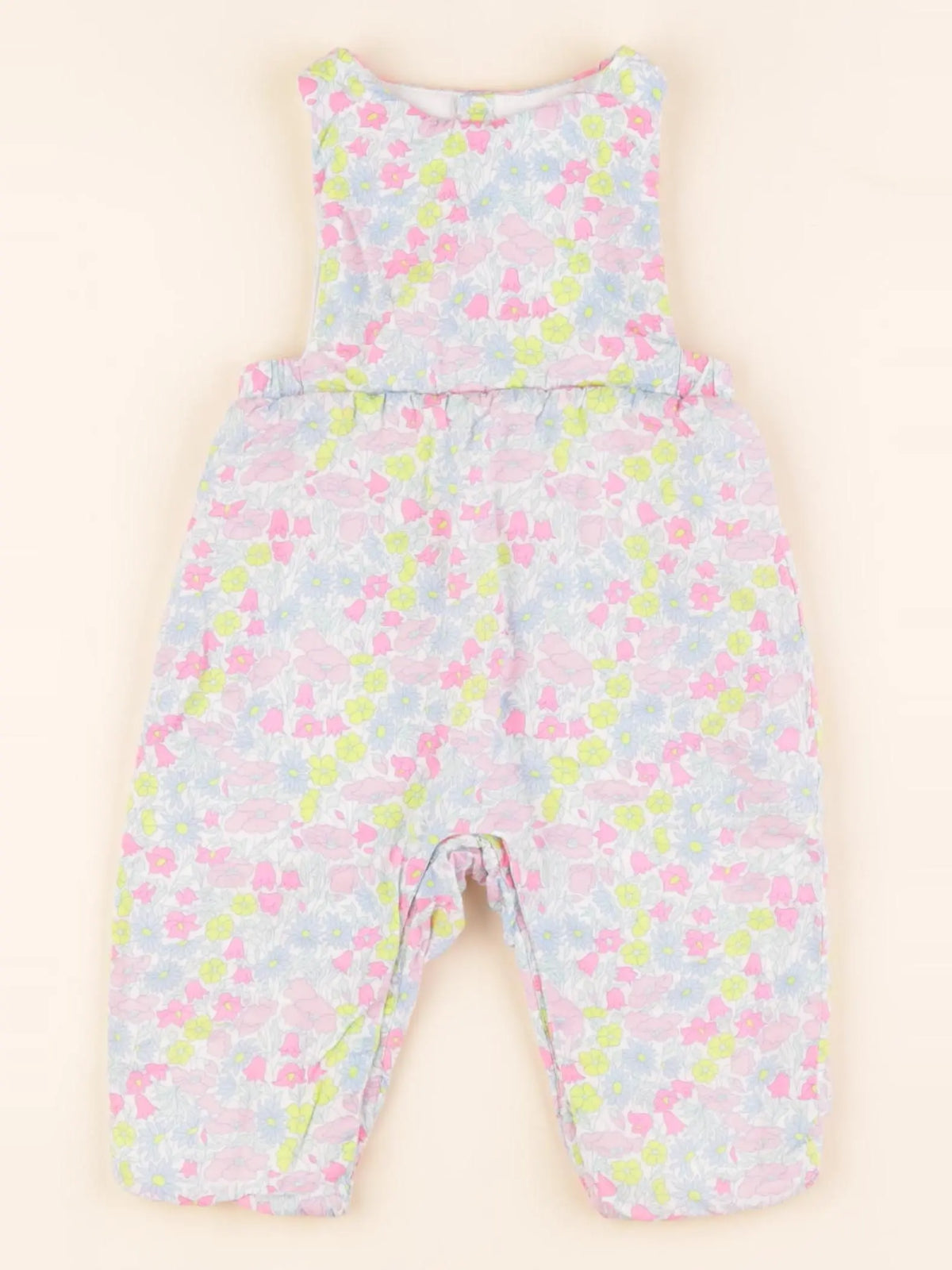 Jacadi - combinaison doublé, liberty multicolore - 6 mois