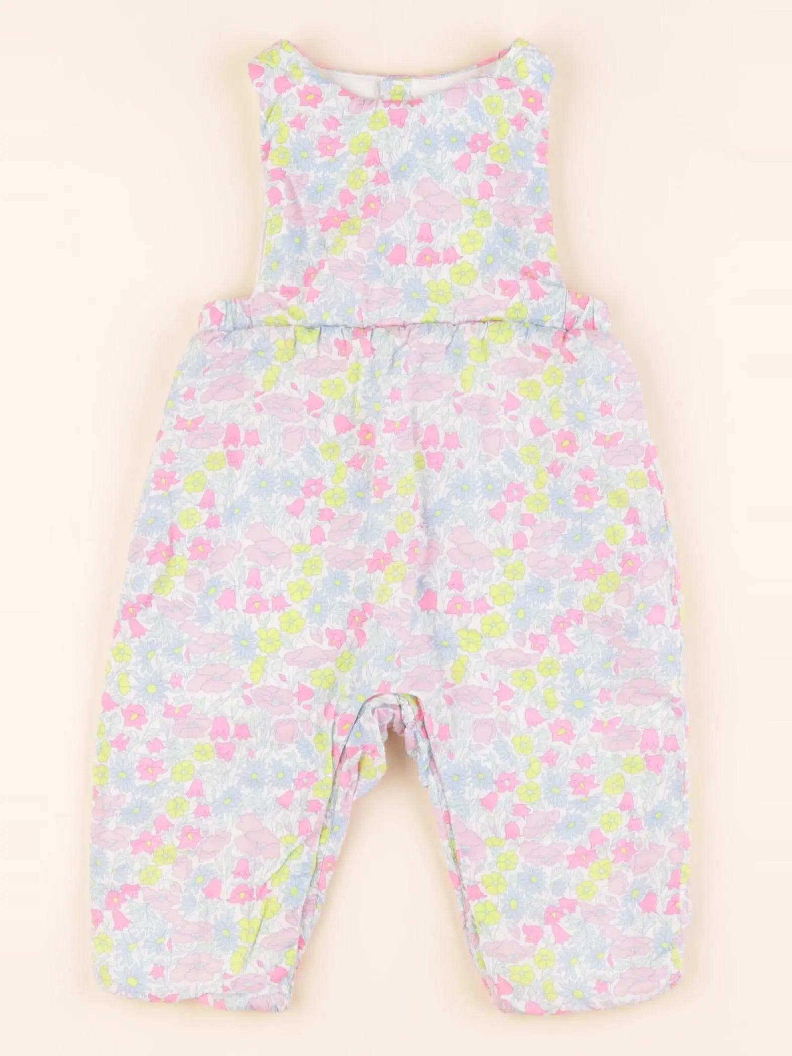 Jacadi - combinaison doublé, liberty multicolore - 6 mois