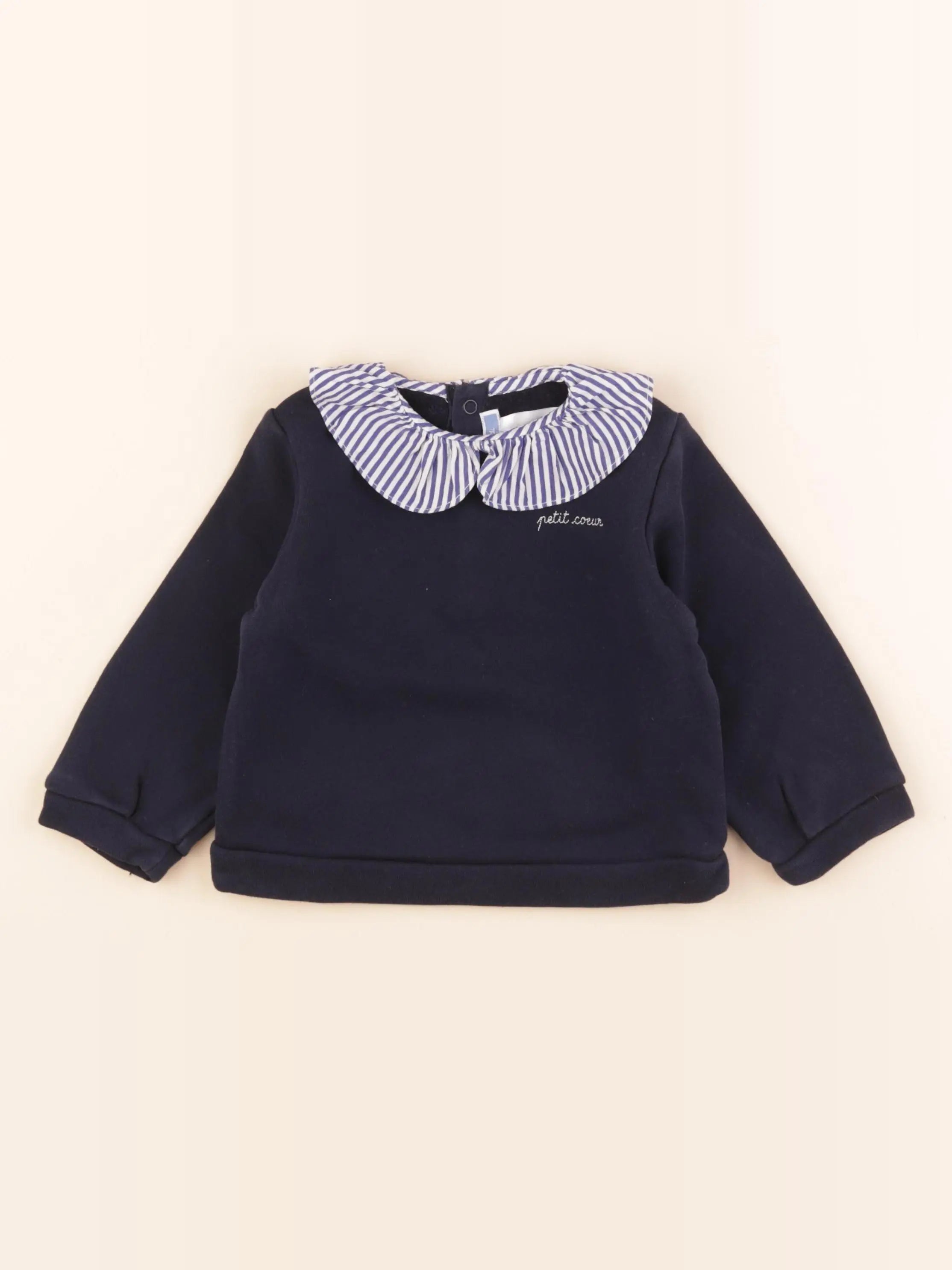 Jacadi - sweat bleu - 24 mois