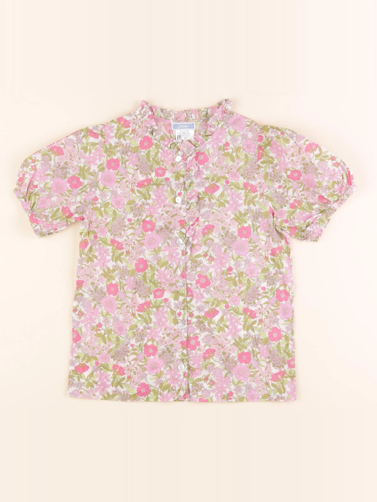 Jacadi - blouse liberty rose - 8 ans