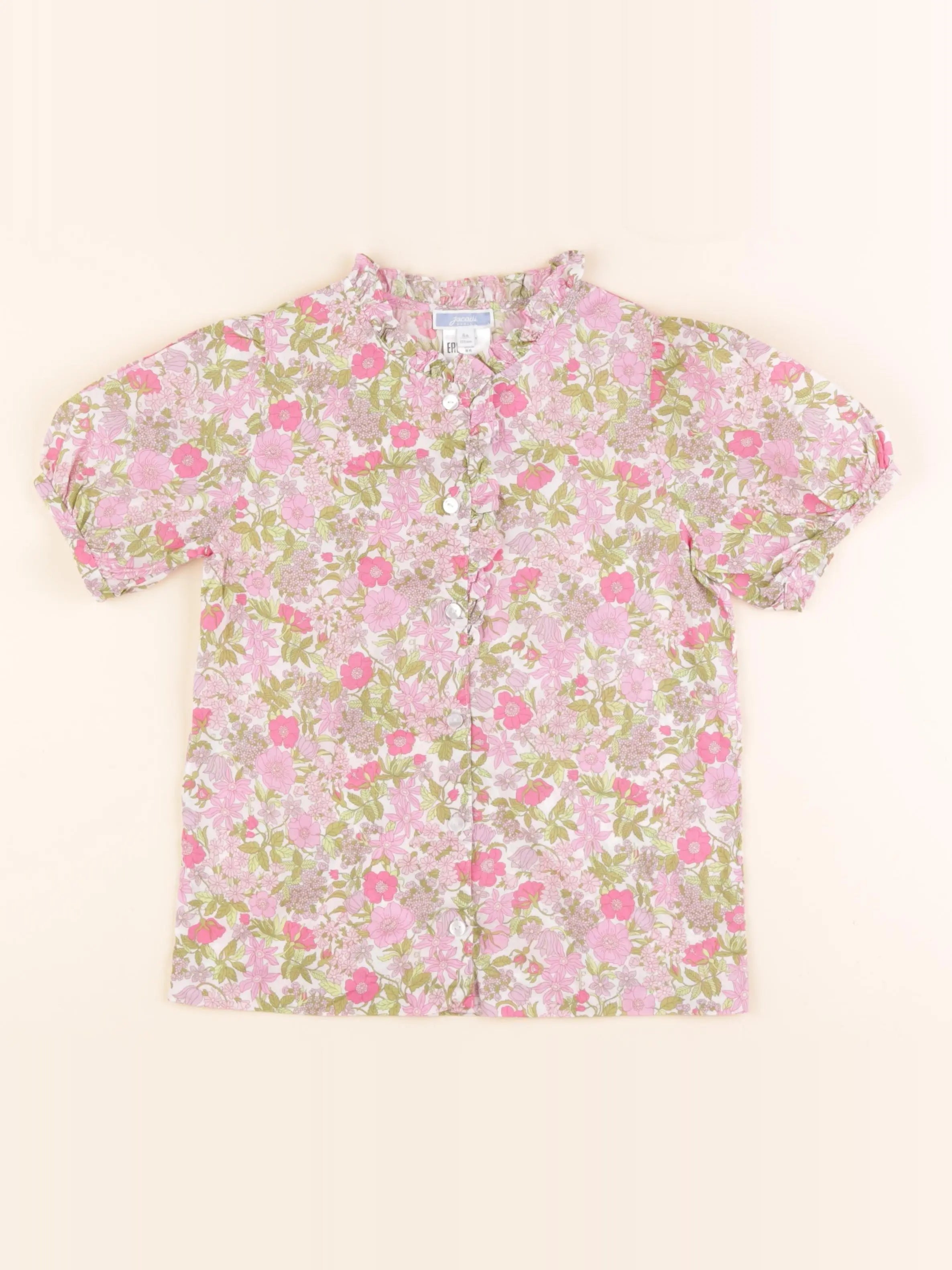 Jacadi - blouse liberty rose - 8 ans