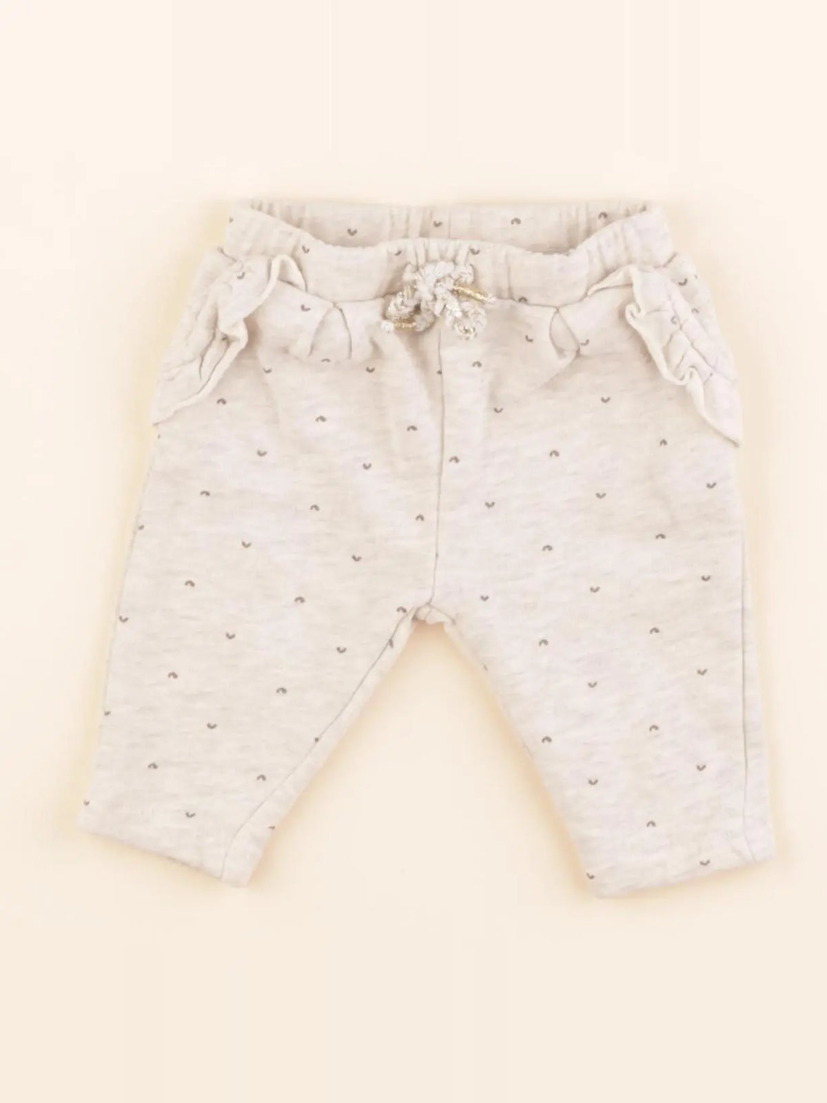 Vertbaudet - jogging beige, or - 3 mois