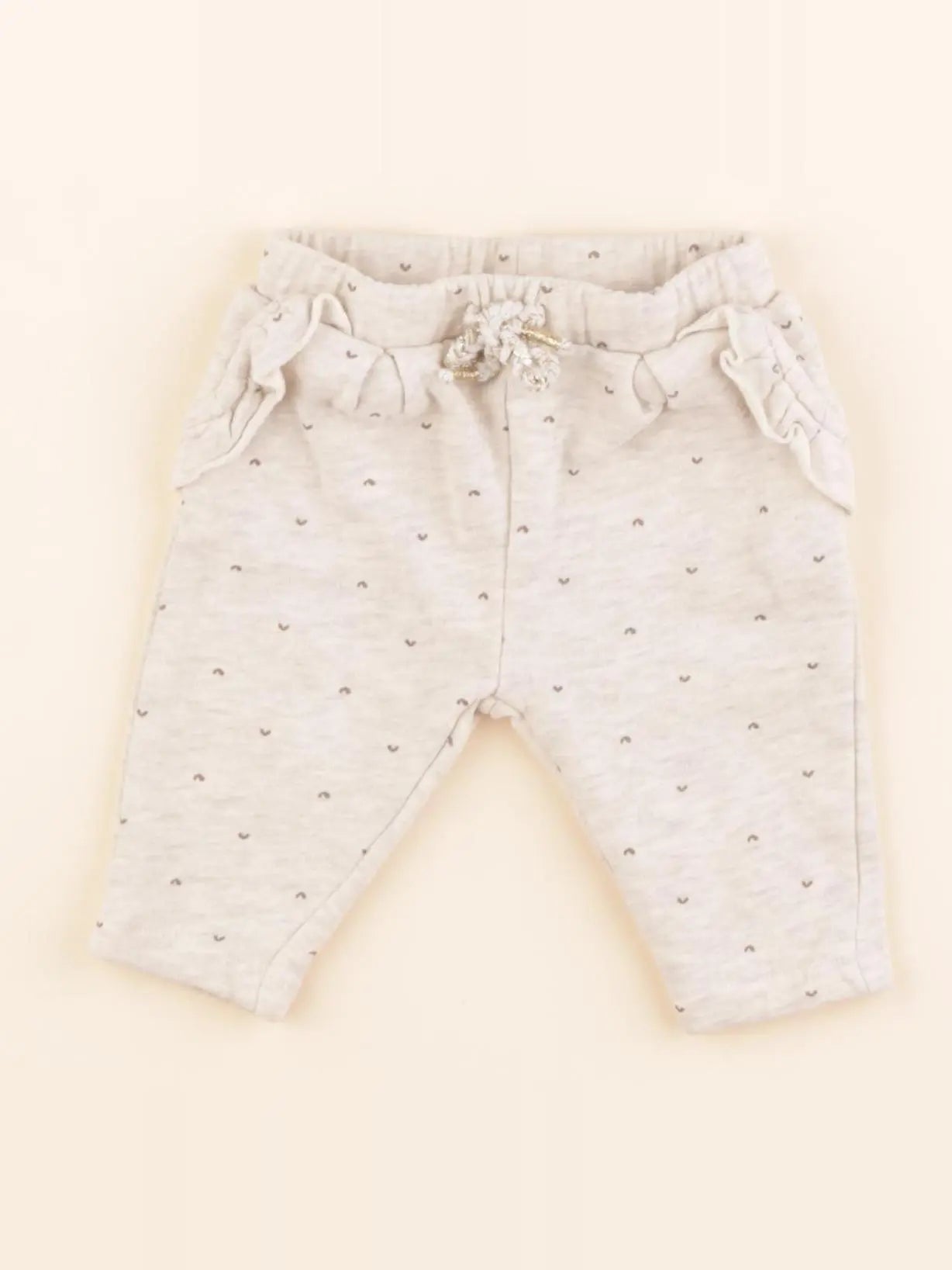 Vertbaudet - jogging beige, or - 3 mois