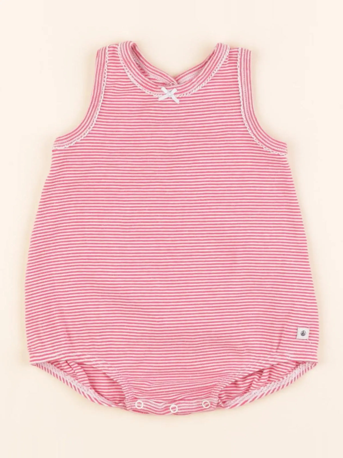 Petit Bateau - body rose - 6 mois