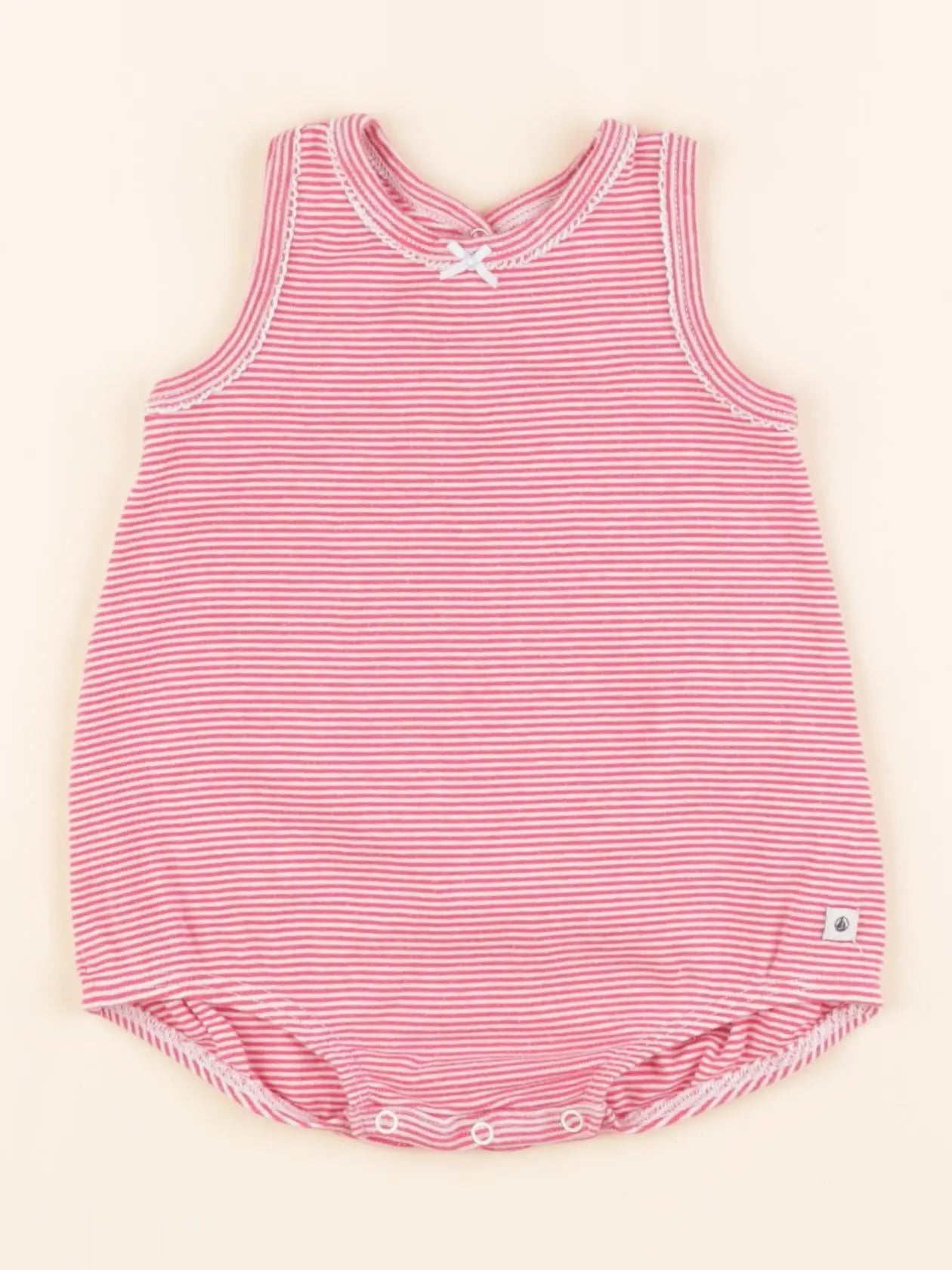 Petit Bateau - body rose - 6 mois