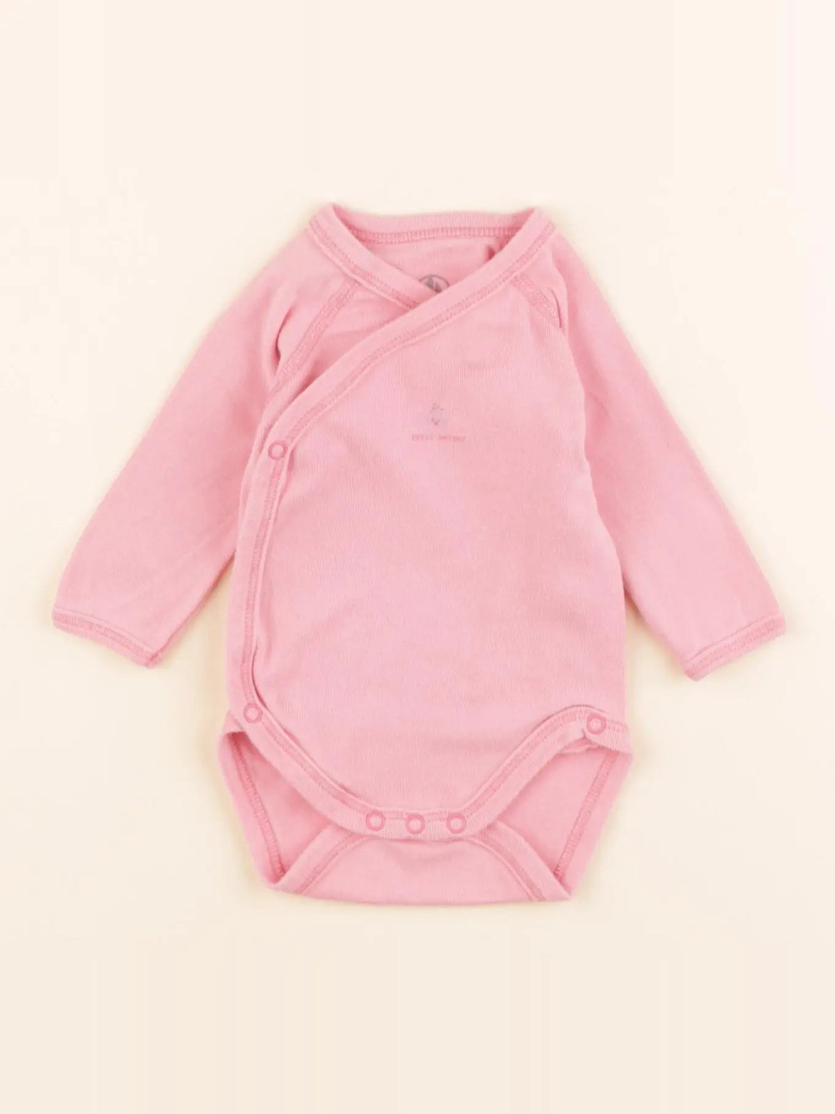 Petit Bateau - body rose - 1 mois