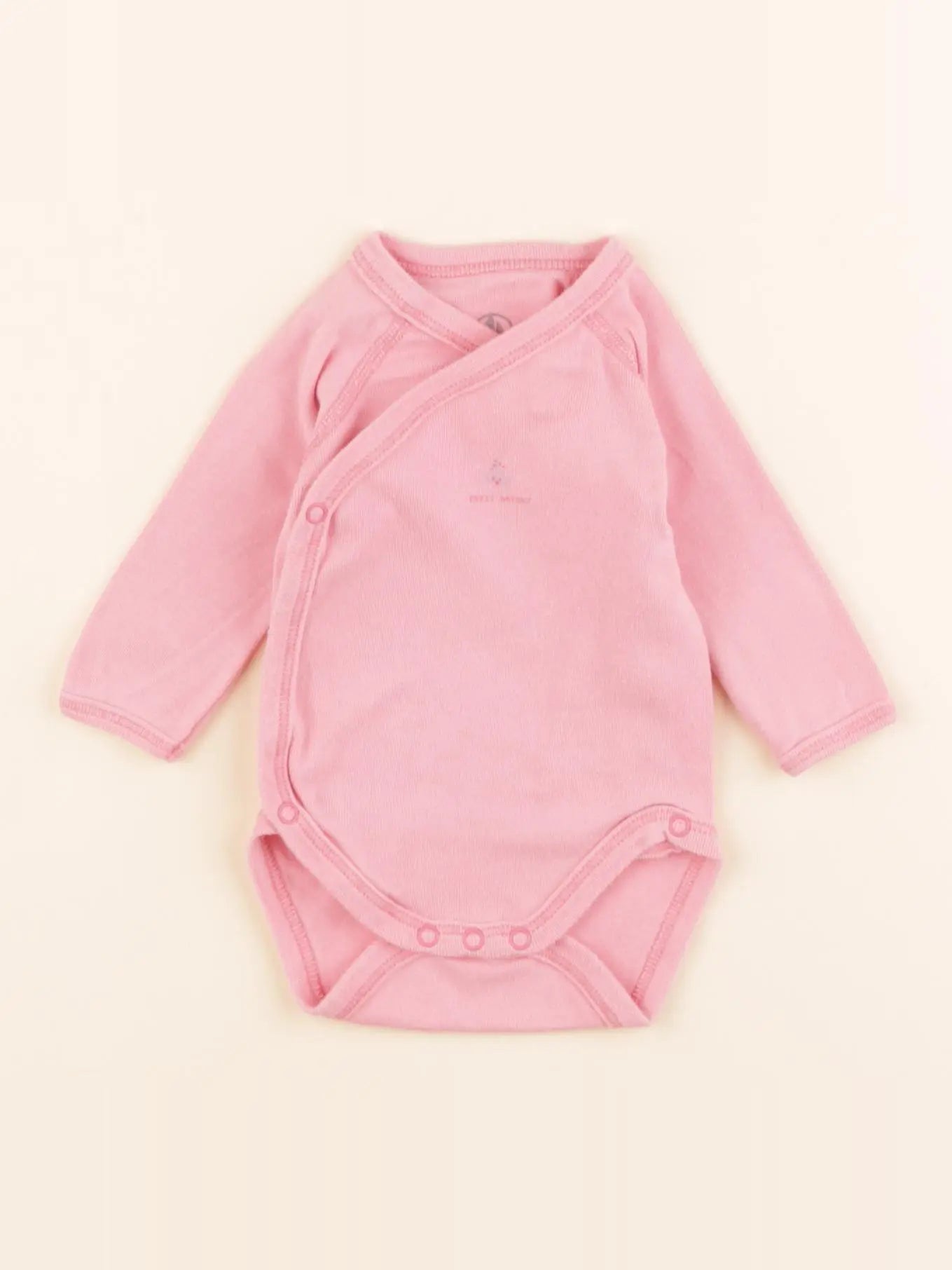 Petit Bateau - body rose - 1 mois
