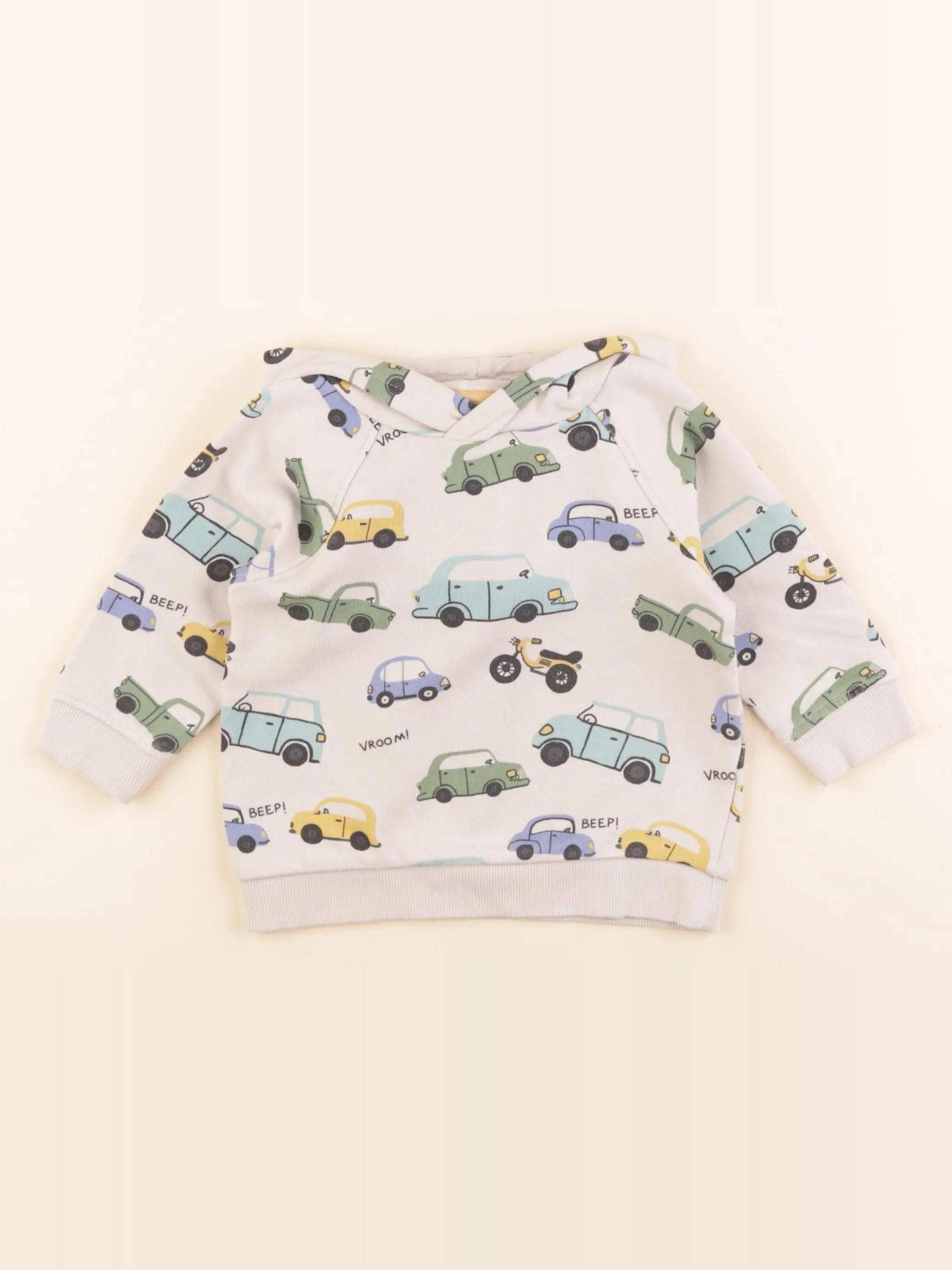H&M - sweat marron - 9/12 mois