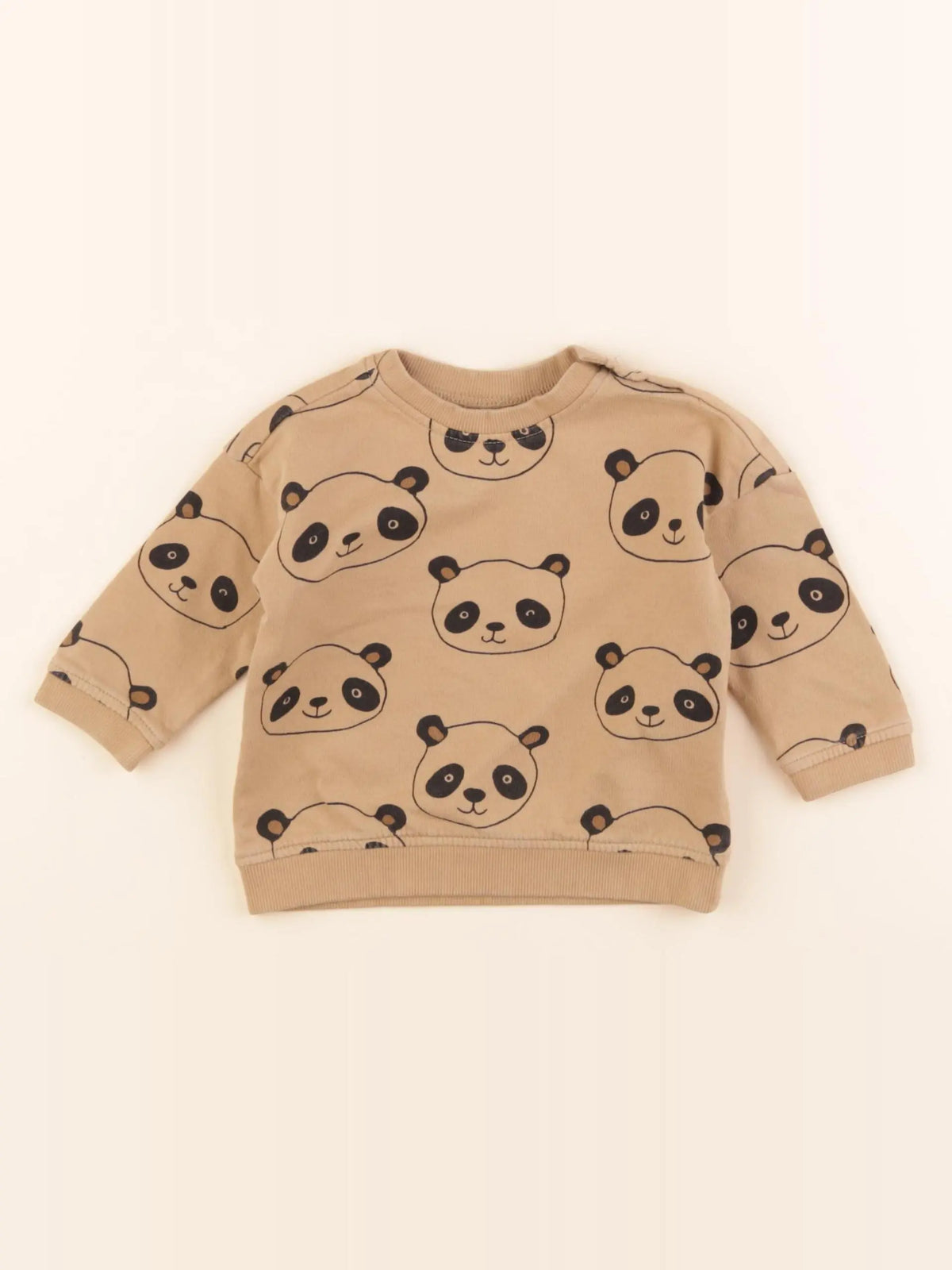 H&M - sweat marron - 4/6 mois