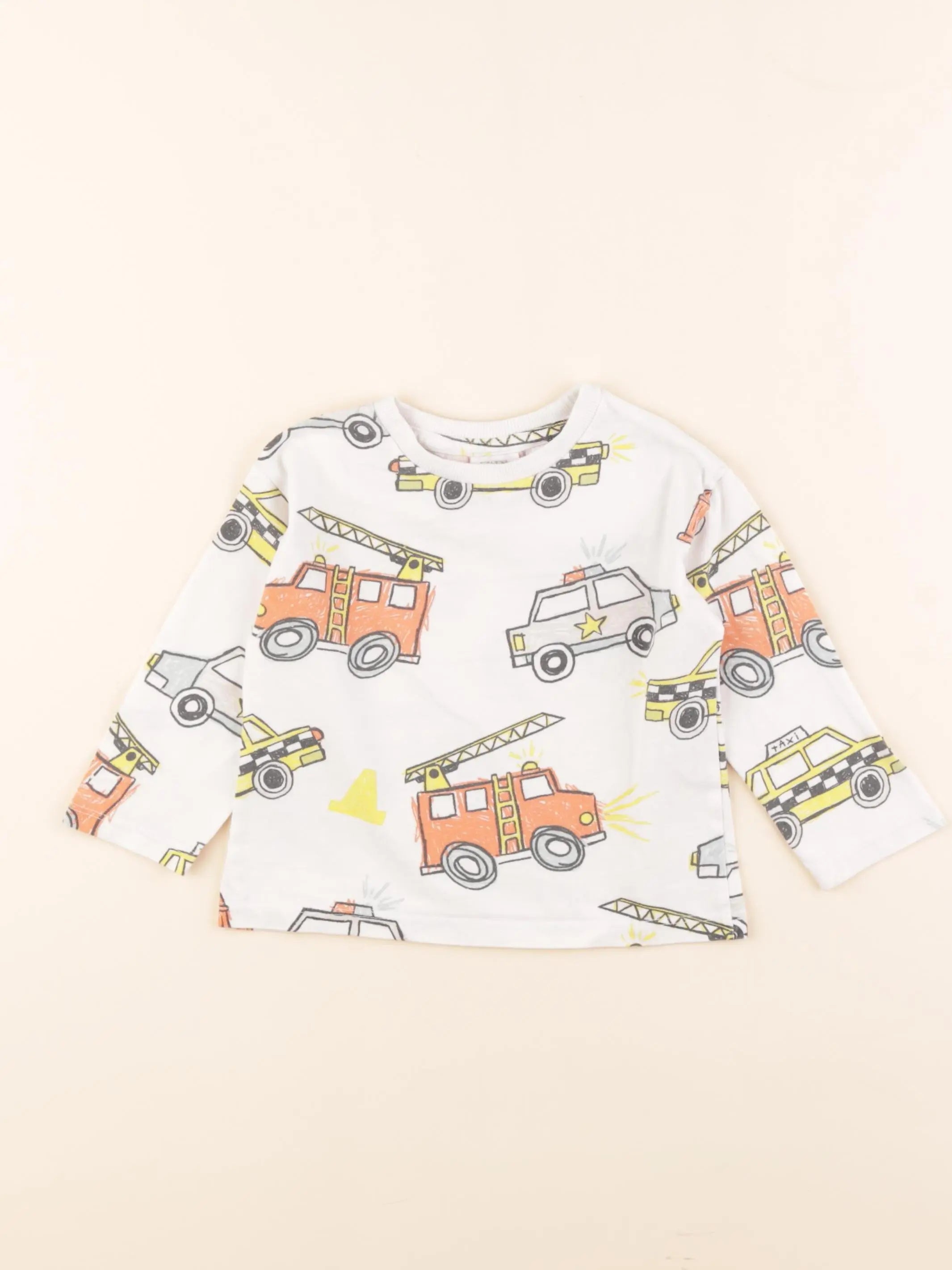 Zara - tee-shirt blanc, multicolore - 9/12 mois