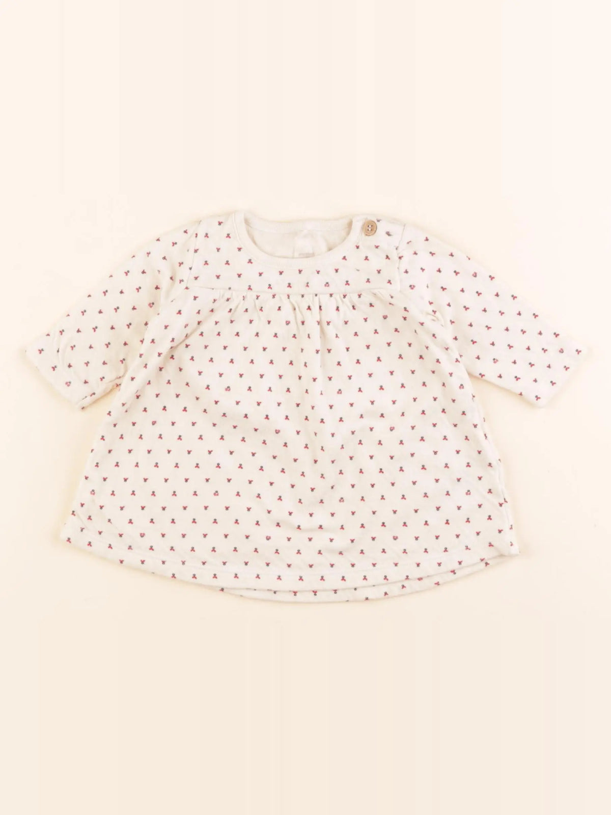 Petit Bateau - robe beige - 3 mois