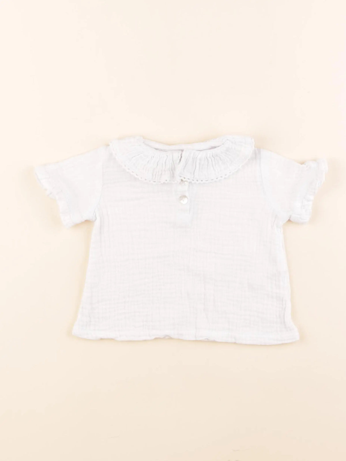 Frangin Frangine - blouse blanc - 6/9 mois