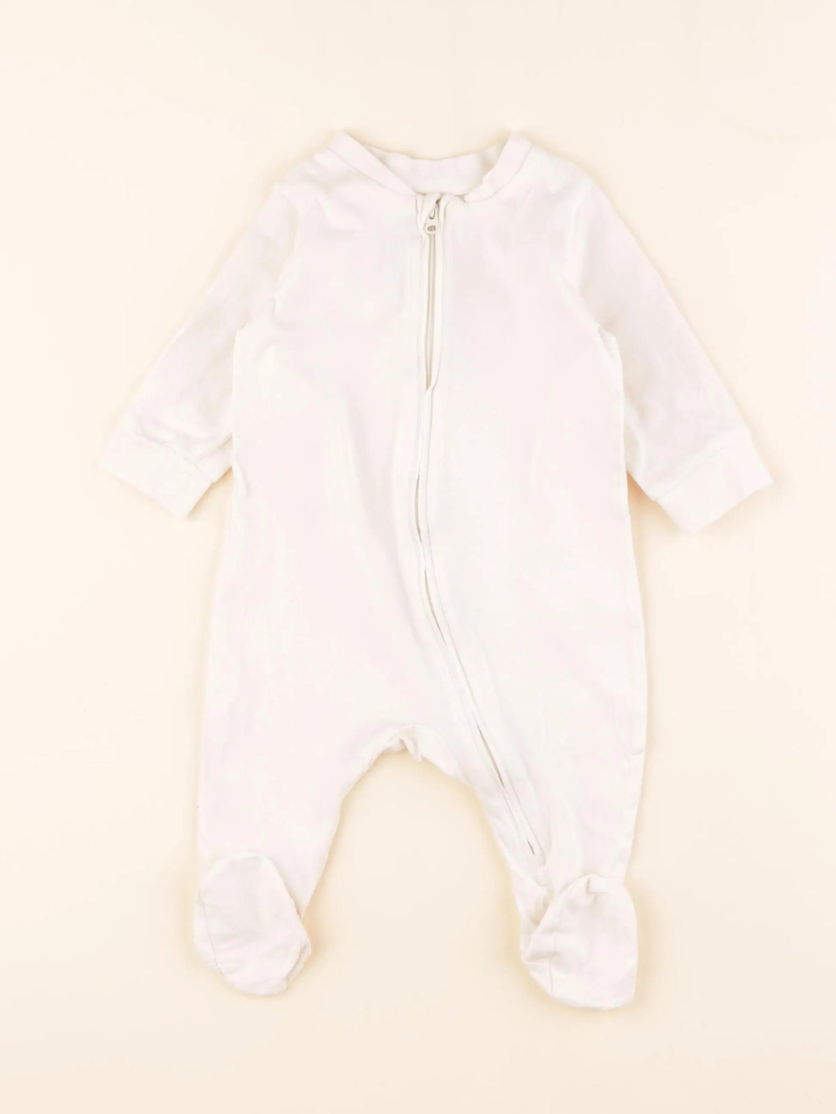 H&M - pyjama coton beige - 2/4 mois