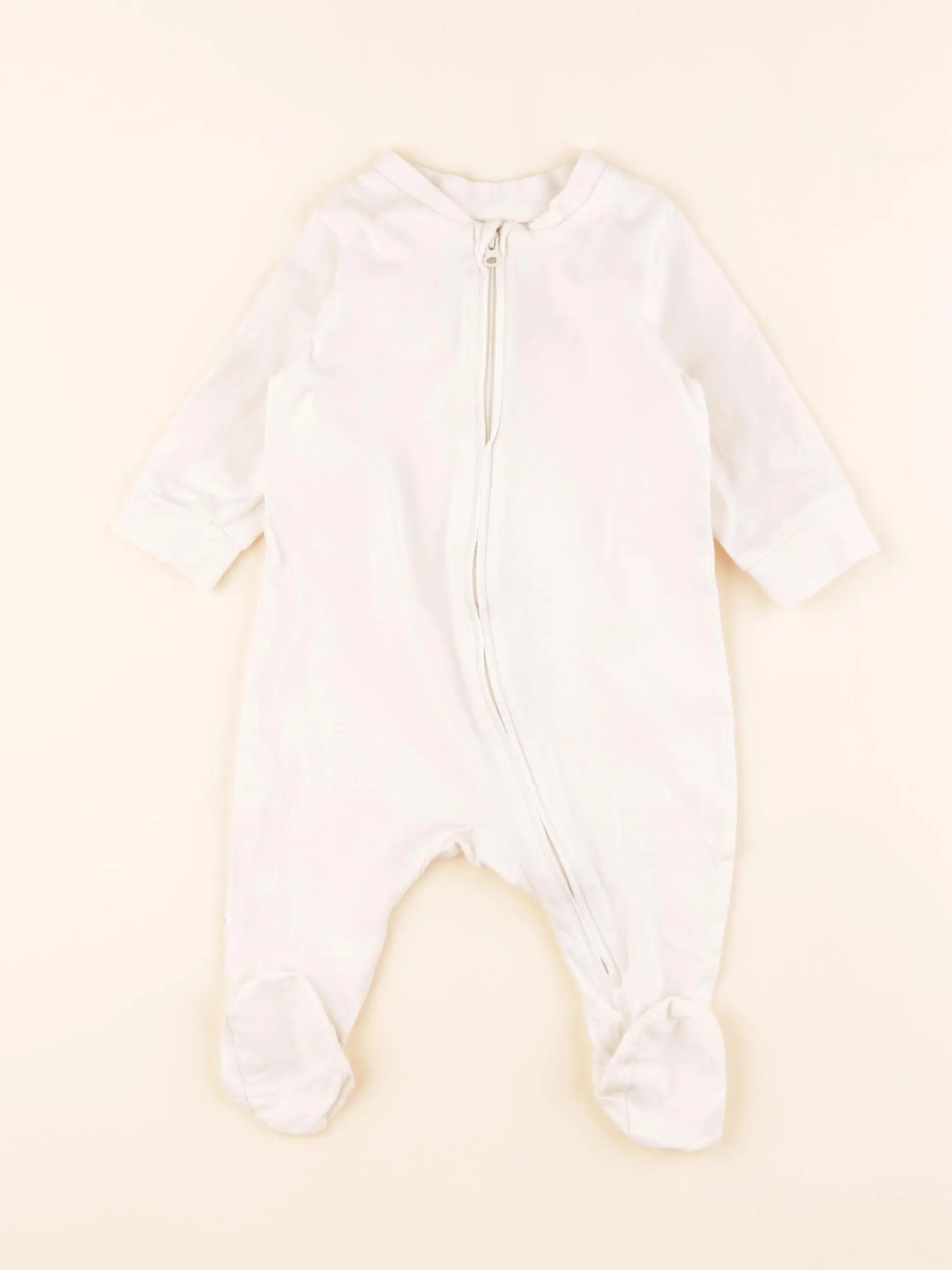 H&M - pyjama coton beige - 2/4 mois