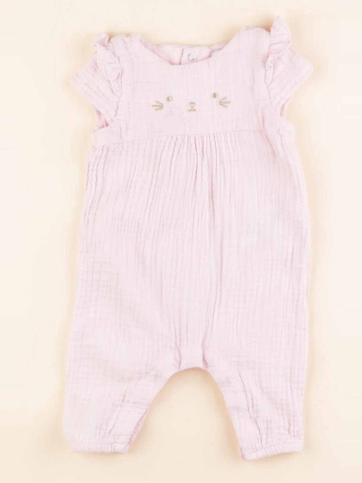 Vertbaudet - combinaison rose - 3 mois