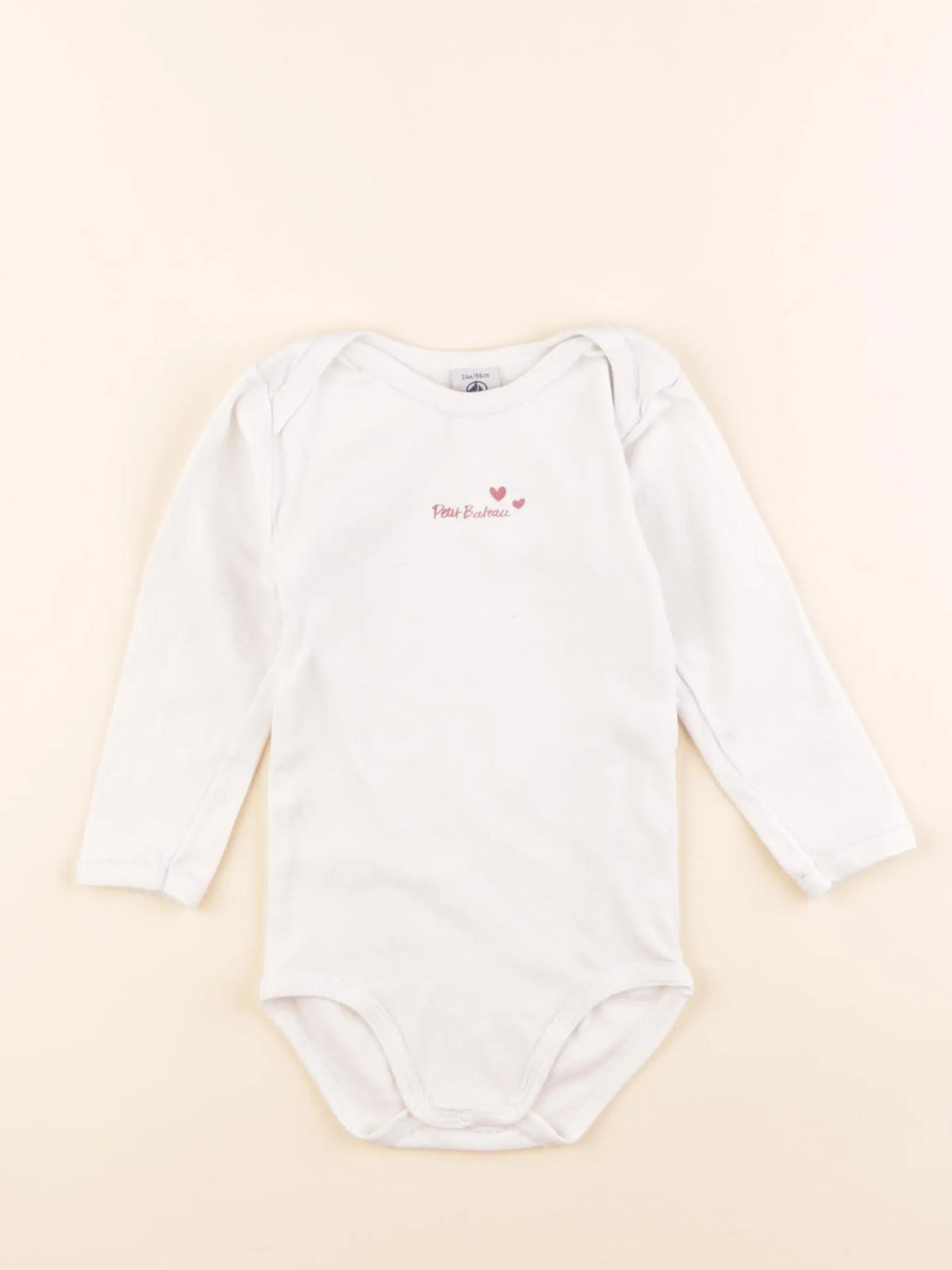 Petit Bateau - body blanc - 24 mois