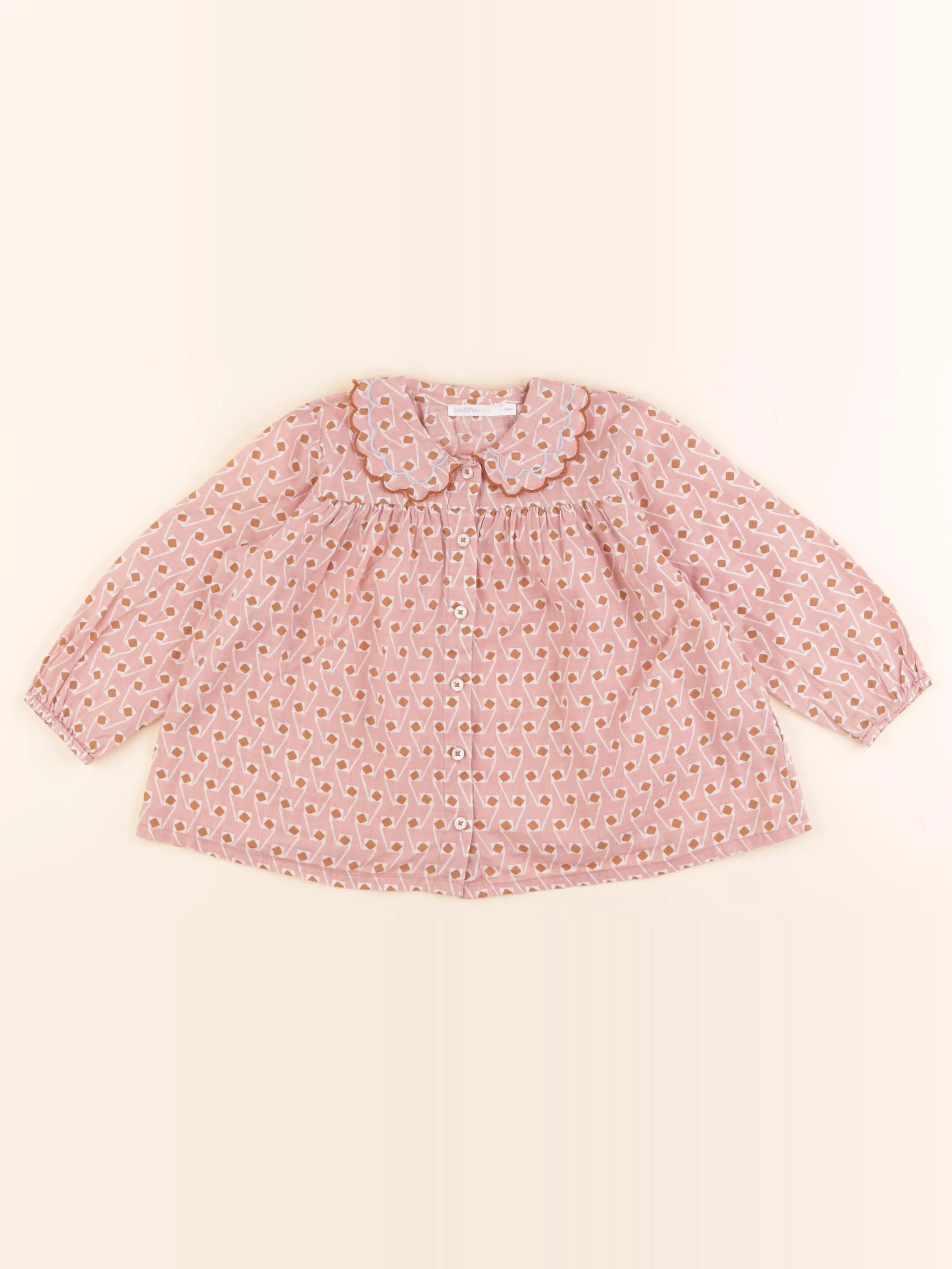 Boutchou - blouse rose - 36 mois