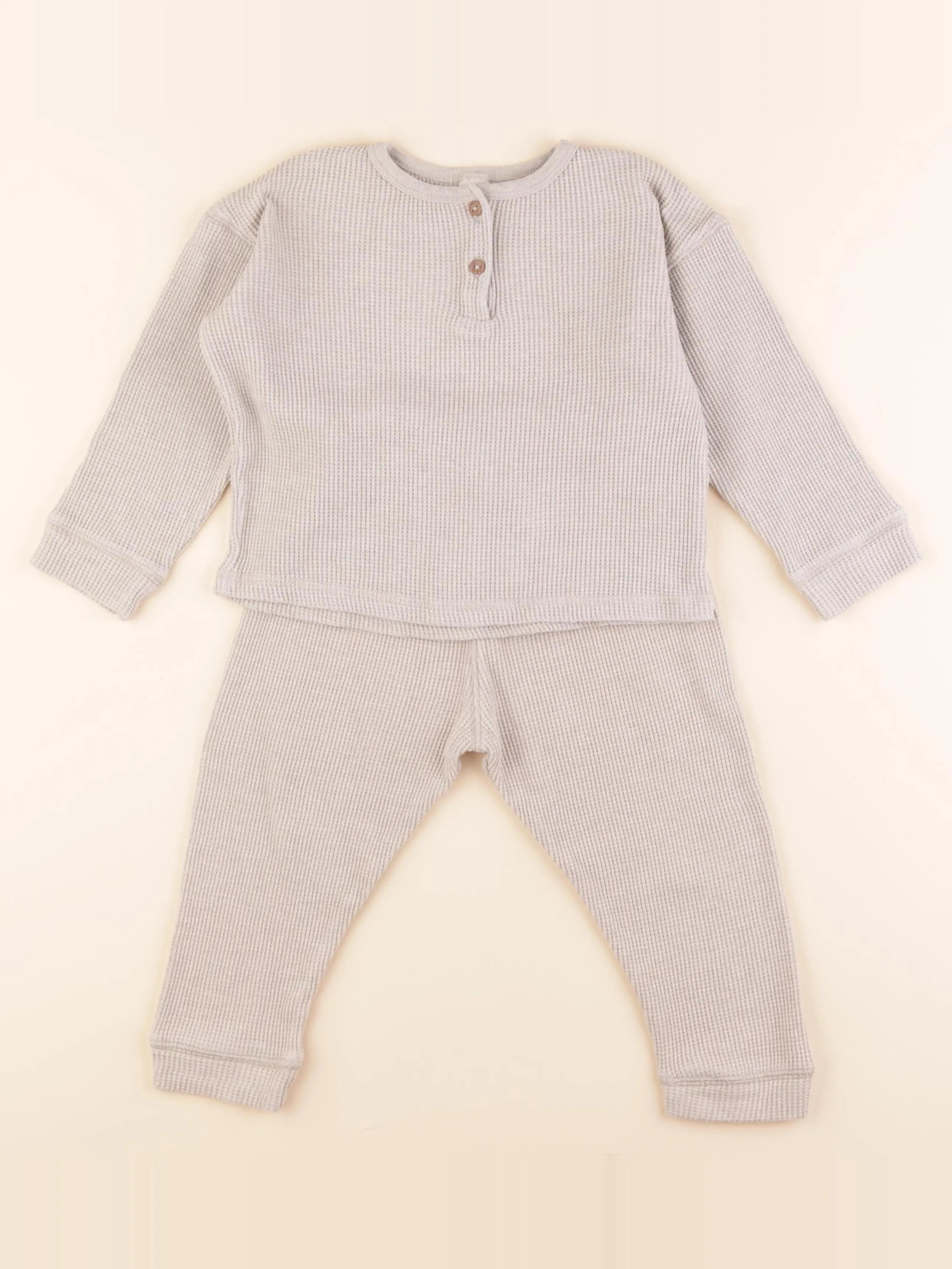 H&M - ensemble marron - 3/4 ans