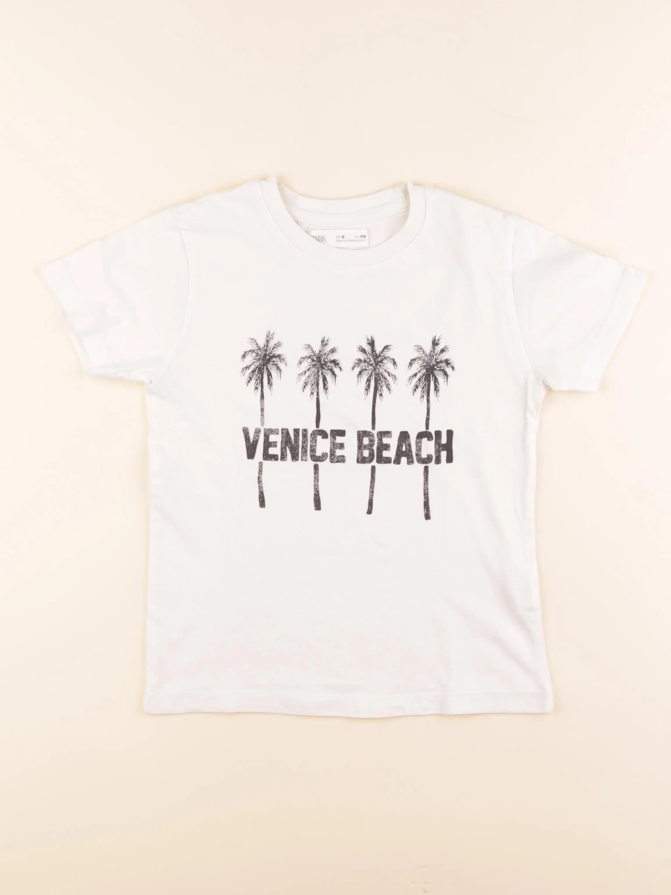 Zara - tee-shirt blanc - 6 ans