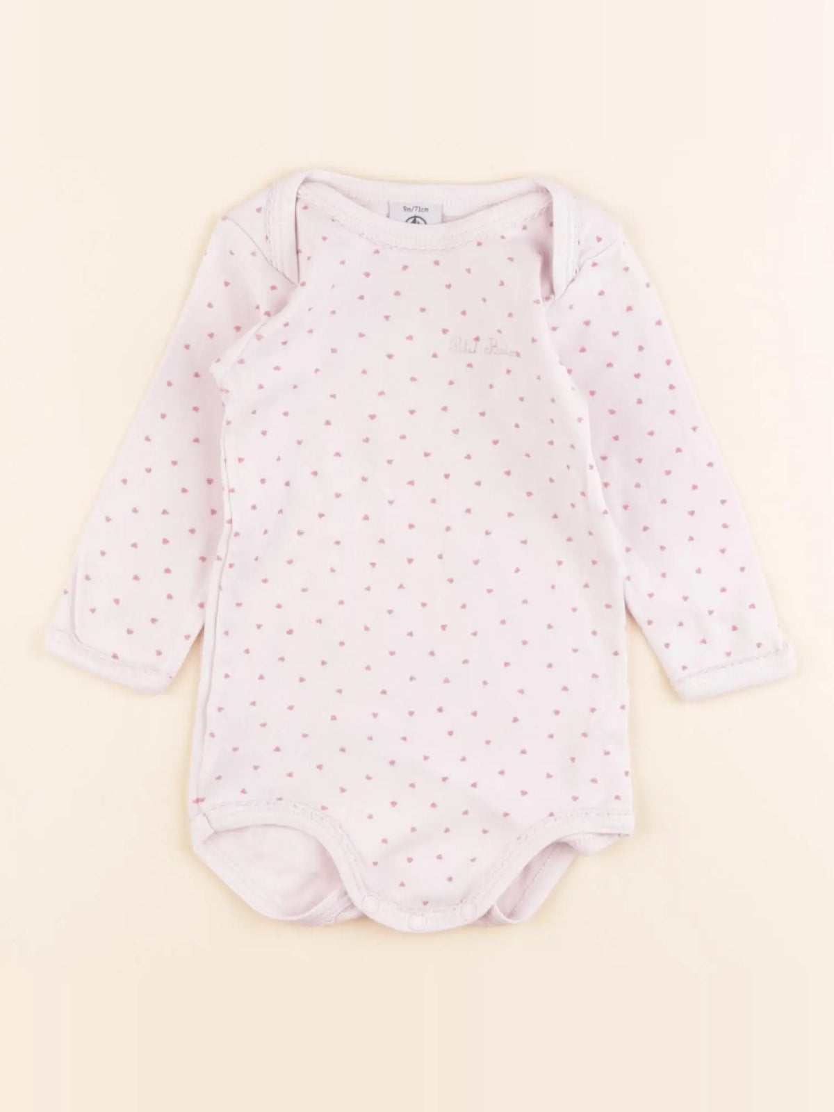 Petit Bateau - body rose - 9 mois