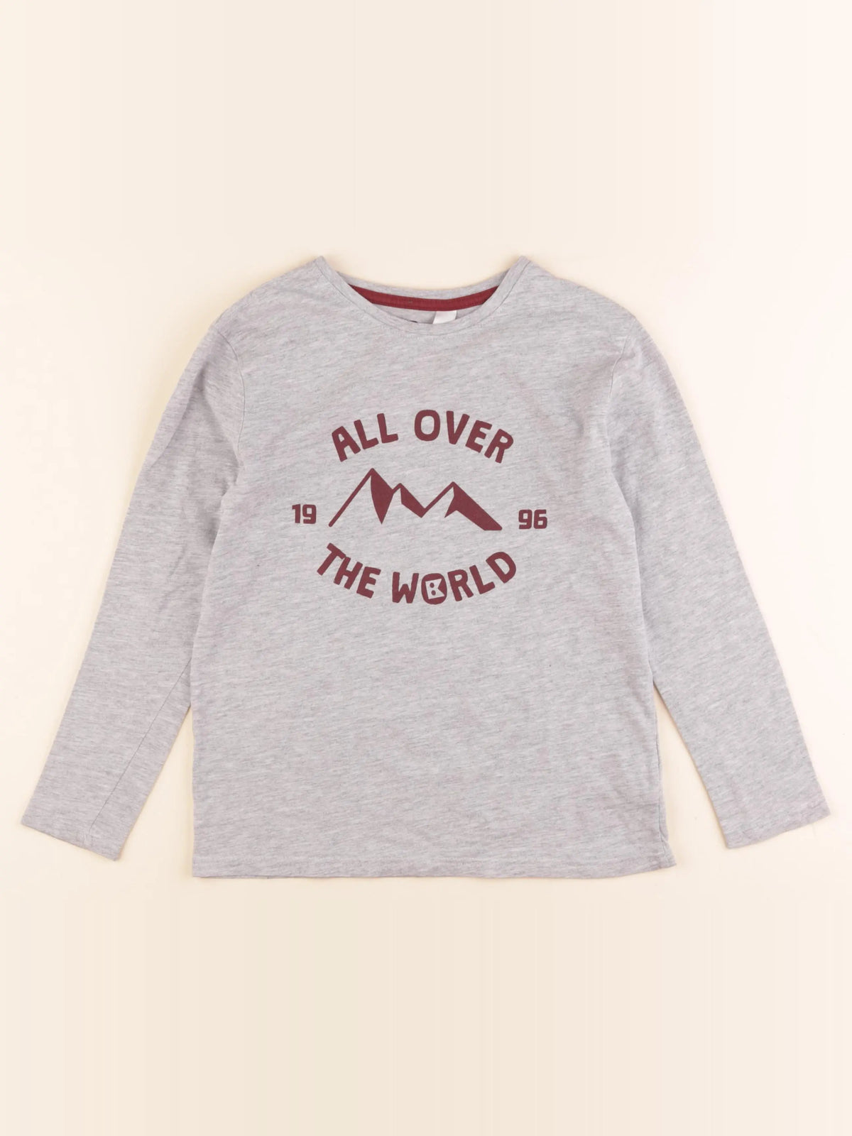 Okaidi - tee-shirt gris - 8 ans