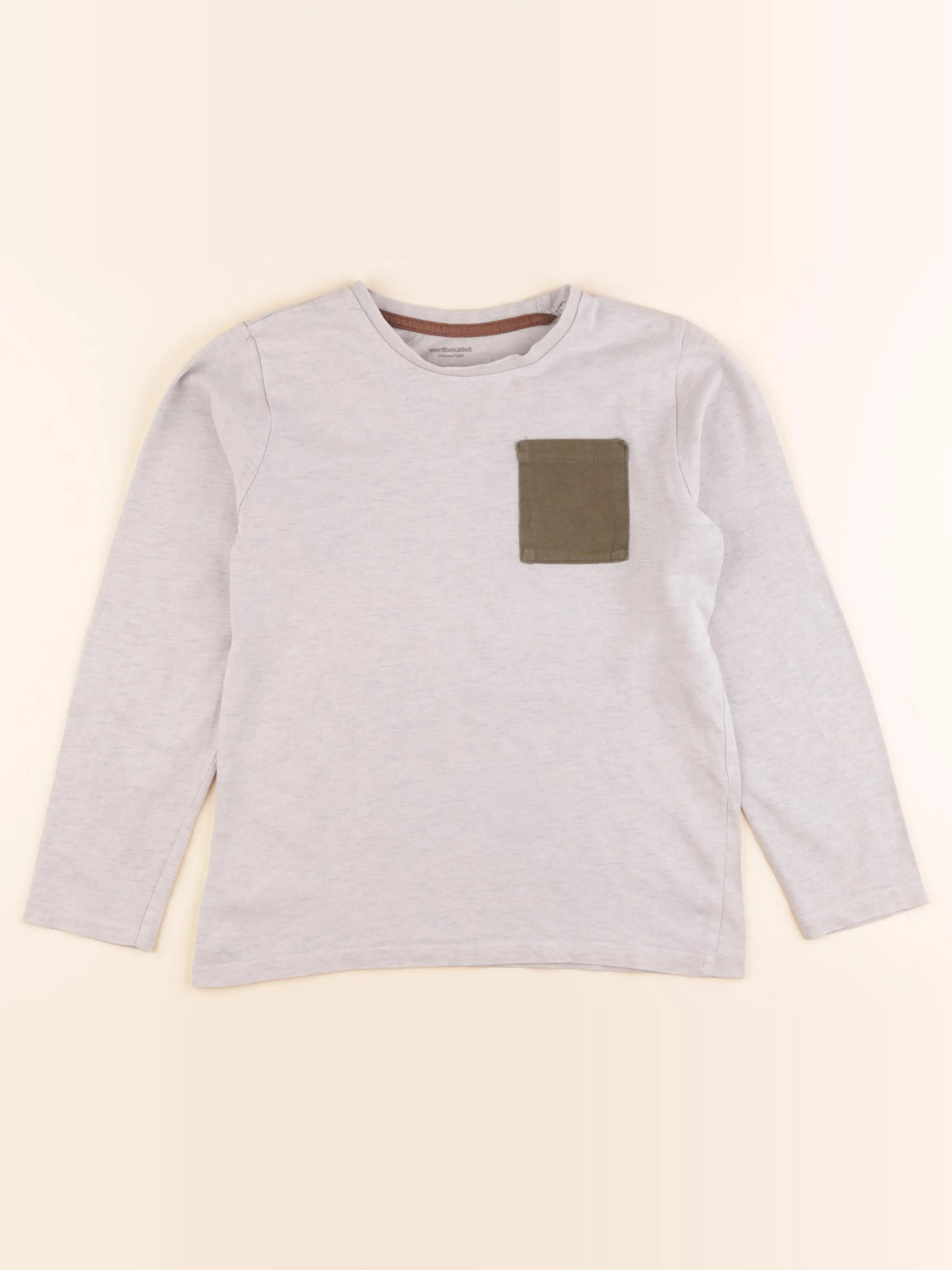 Vertbaudet - tee-shirt gris - 10 ans
