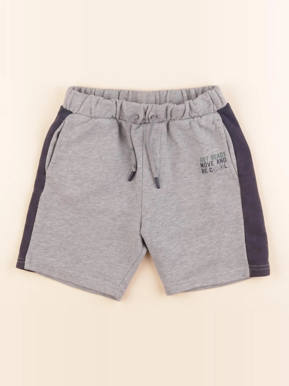 Vertbaudet - short gris - 9 ans