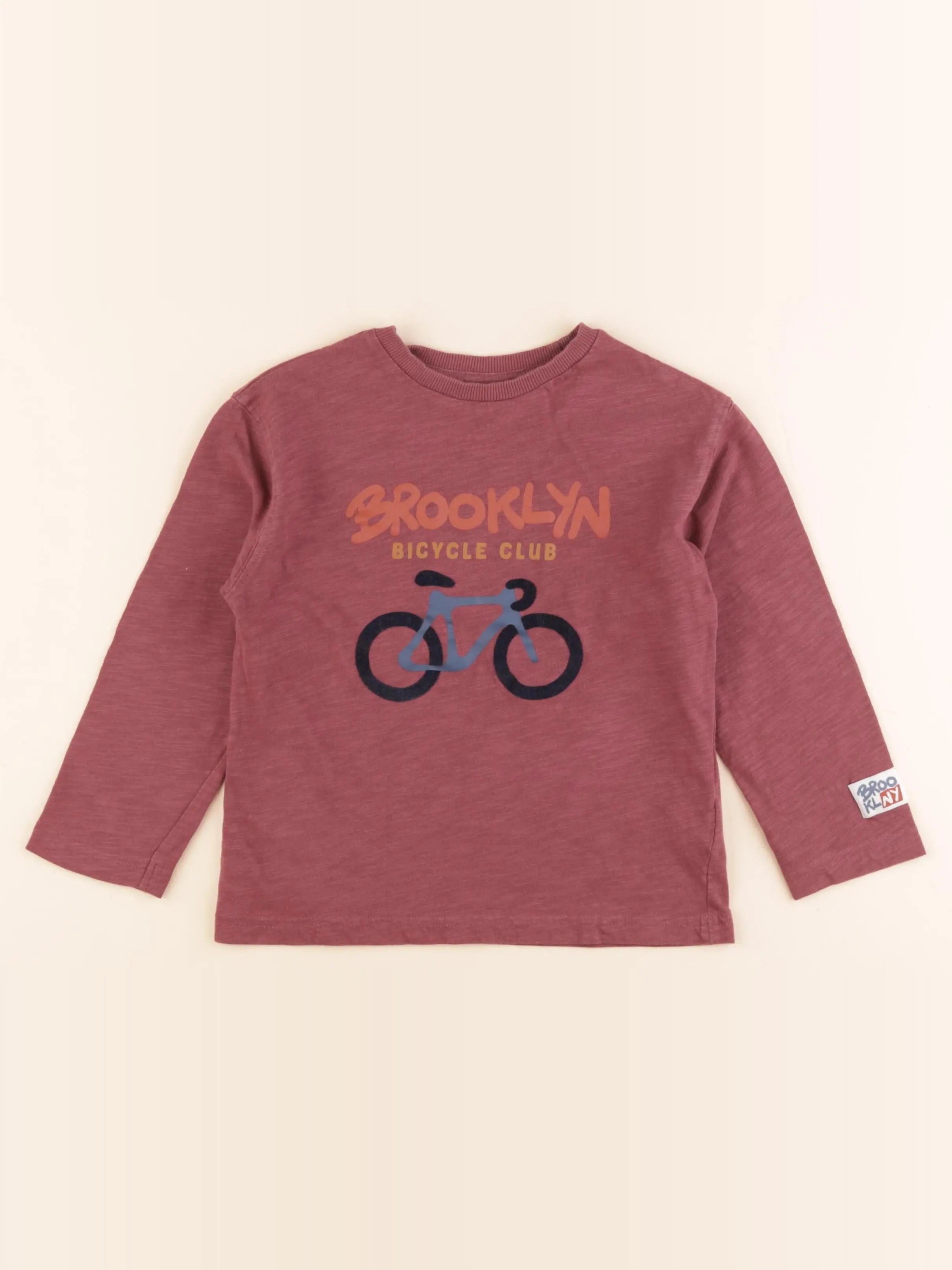 Vertbaudet - tee-shirt rouge - 6 ans