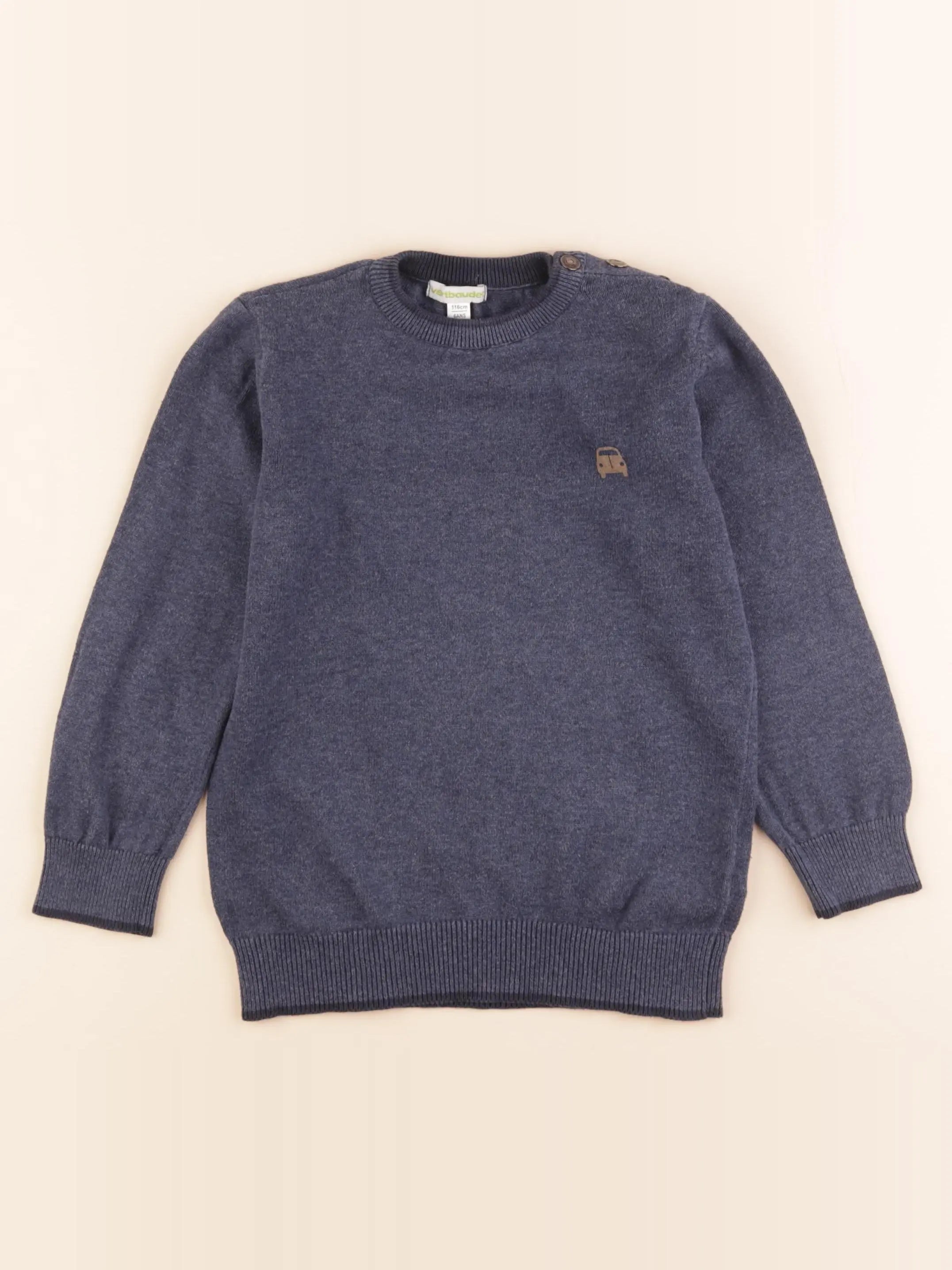 Vertbaudet - pull bleu - 6 ans