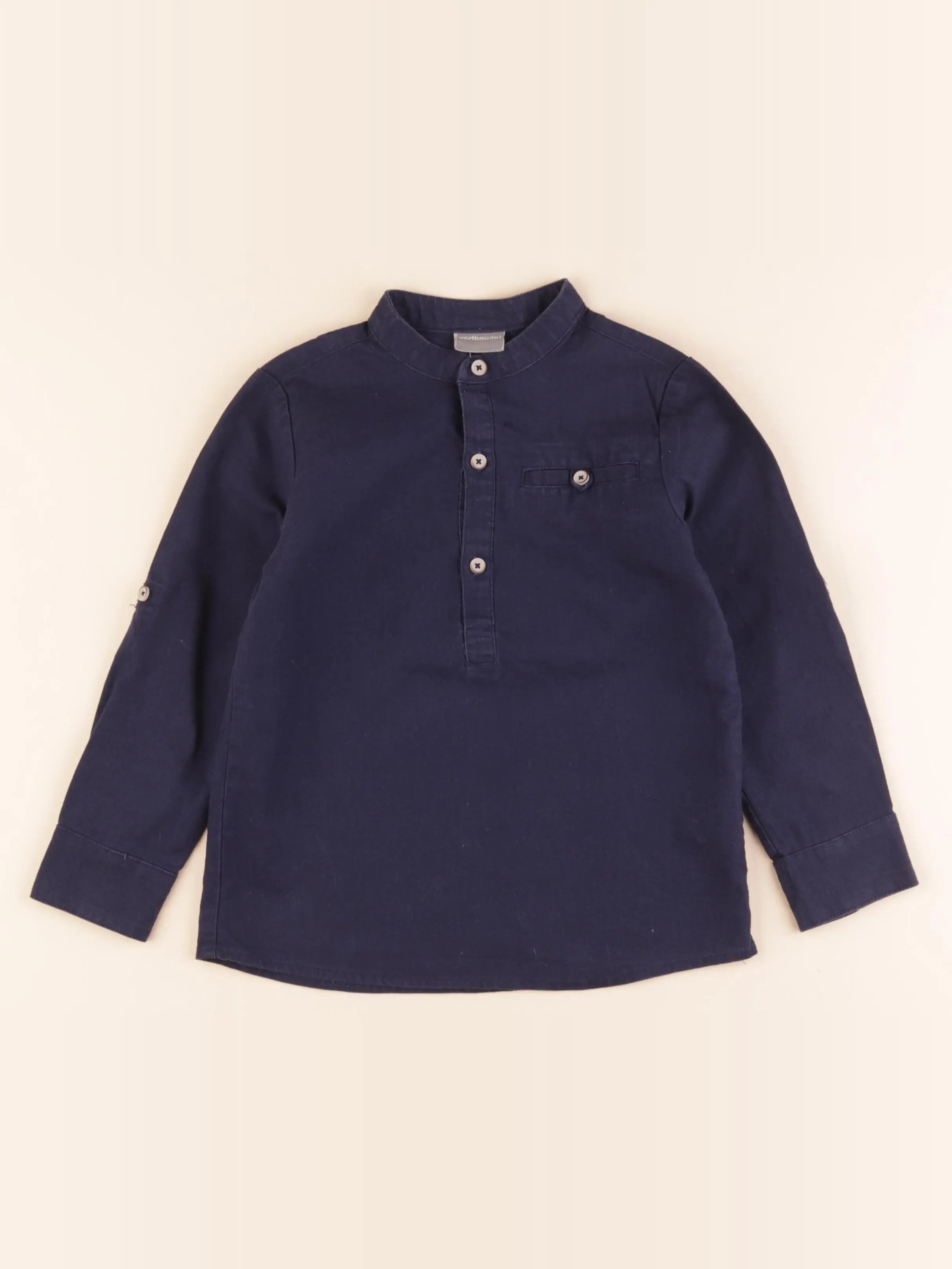 Vertbaudet - chemise bleu - 6 ans