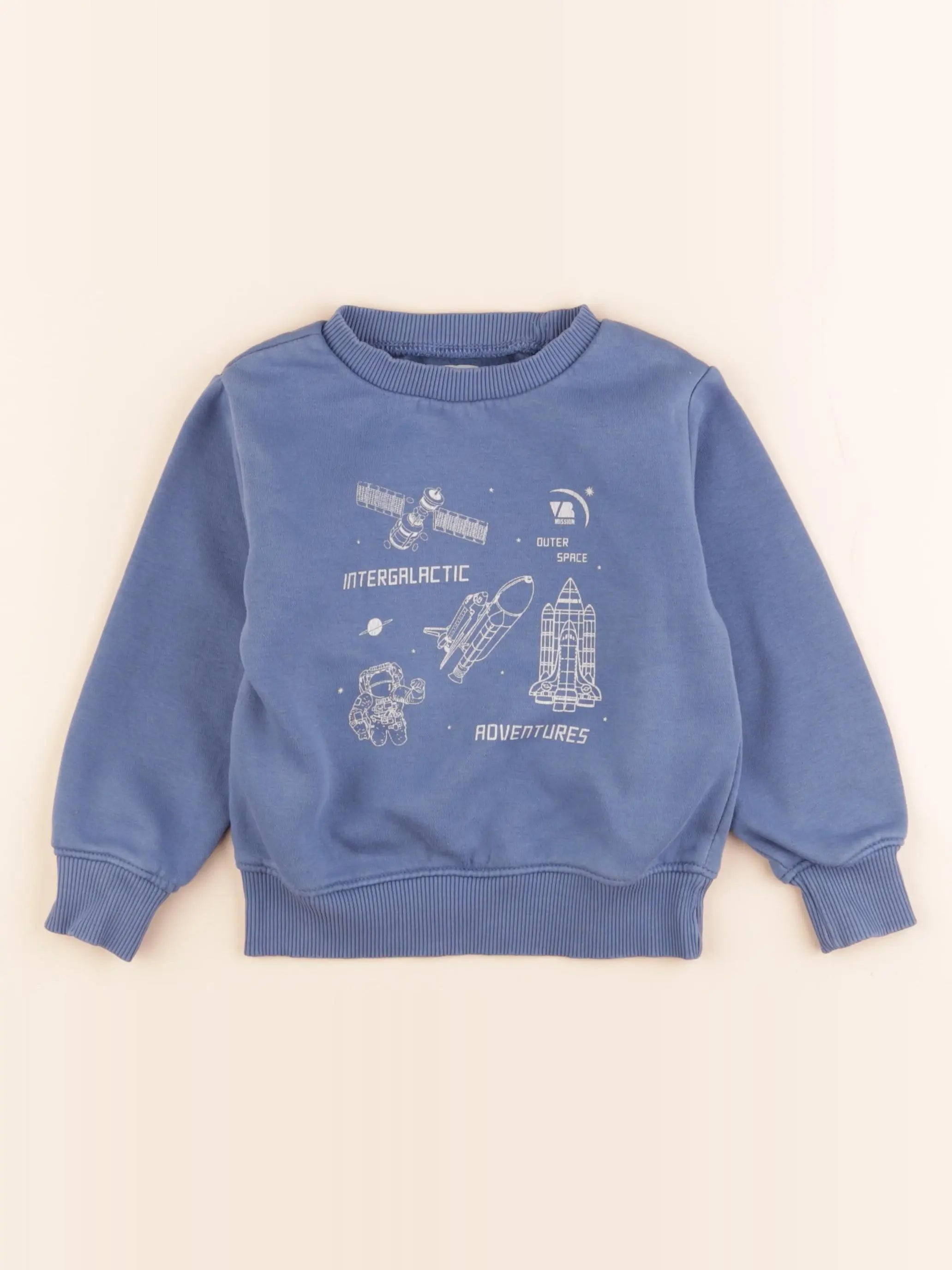Vertbaudet - sweat bleu - 4 ans