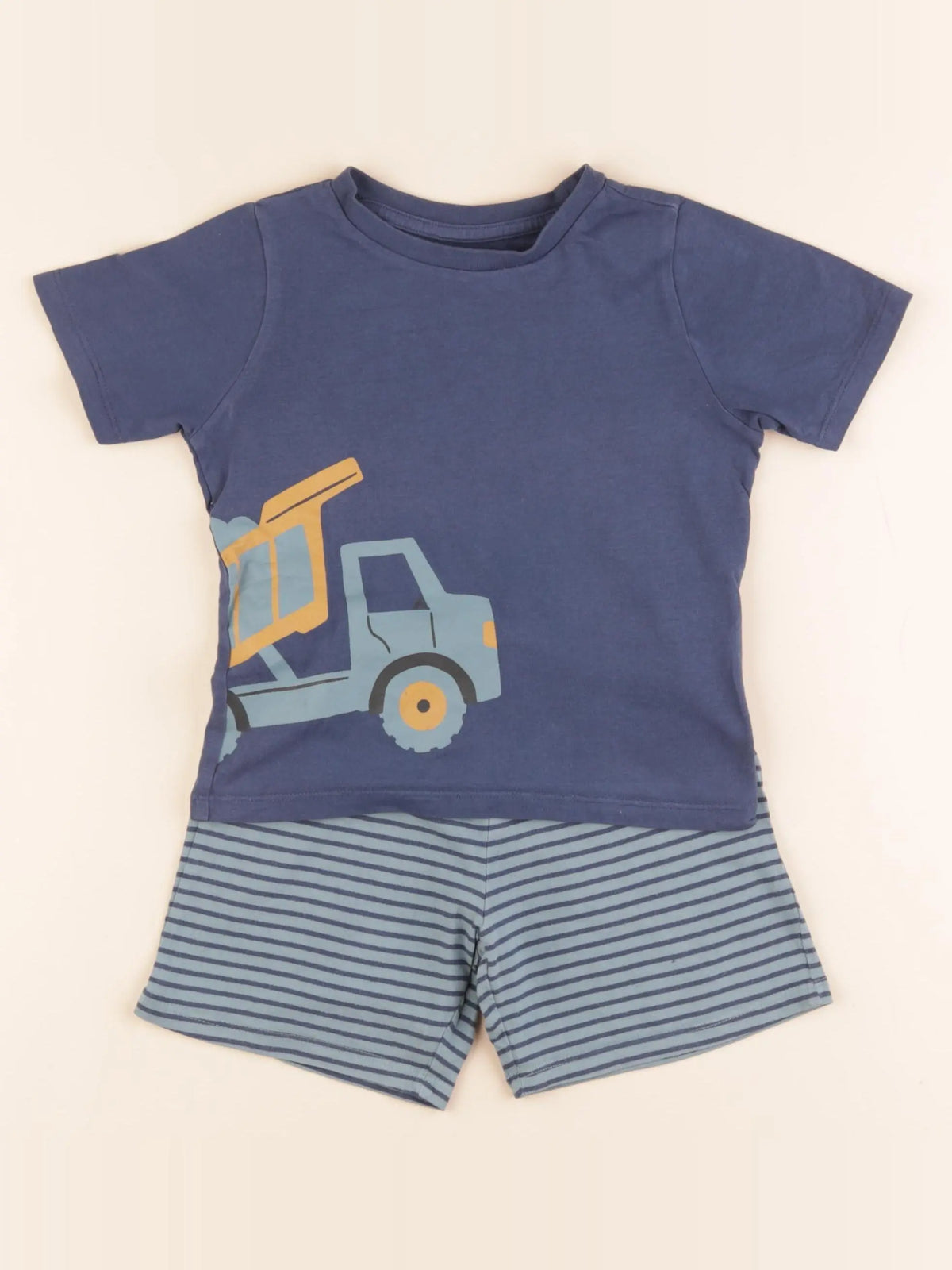 Vertbaudet - pyjama coton bleu - 3 ans