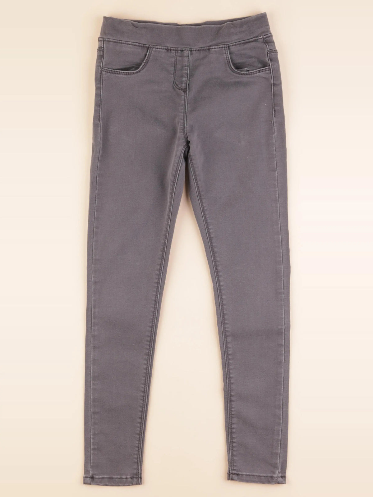 Vertbaudet - jegging gris - 10 ans