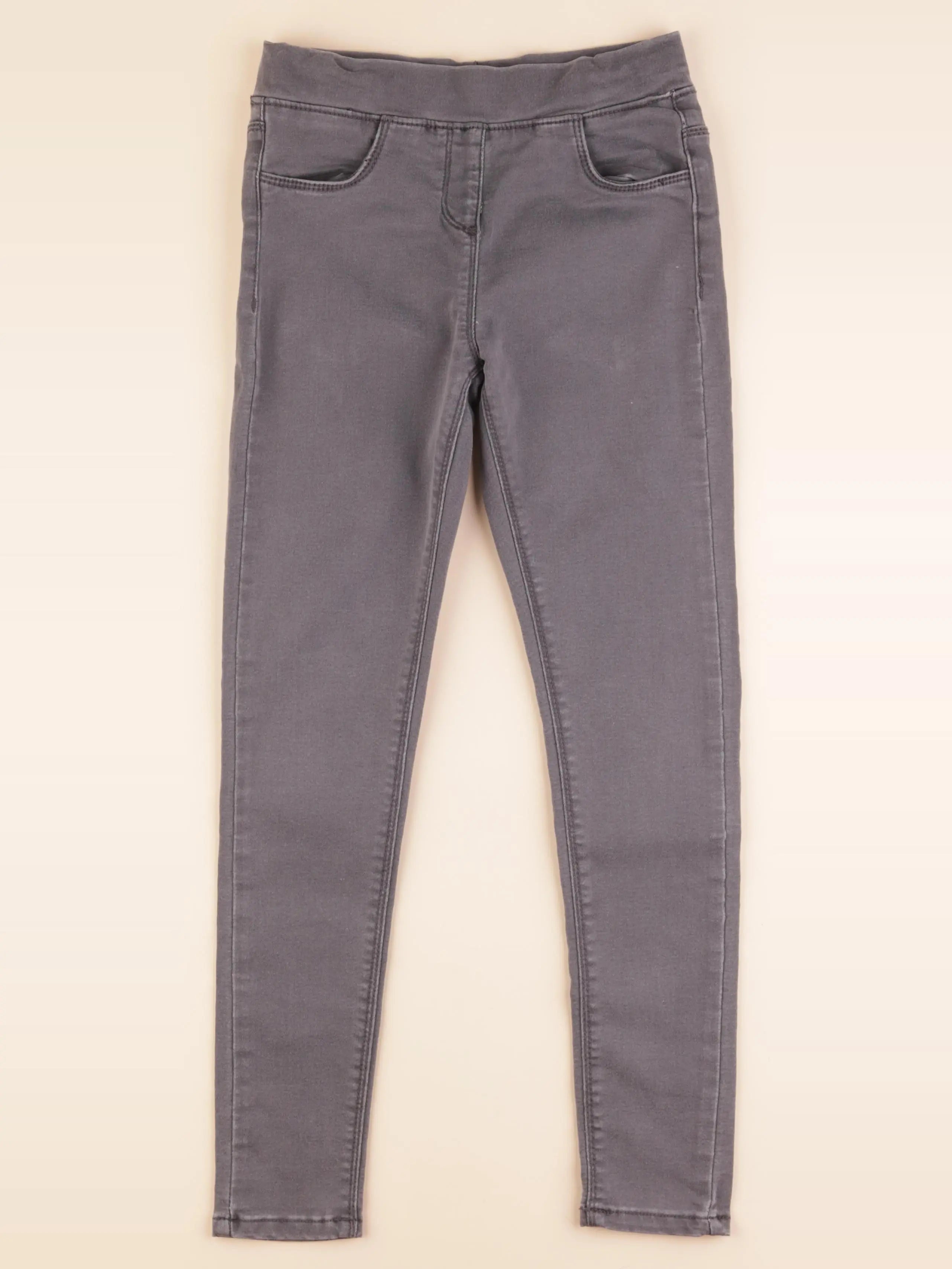 Vertbaudet - jegging gris - 10 ans