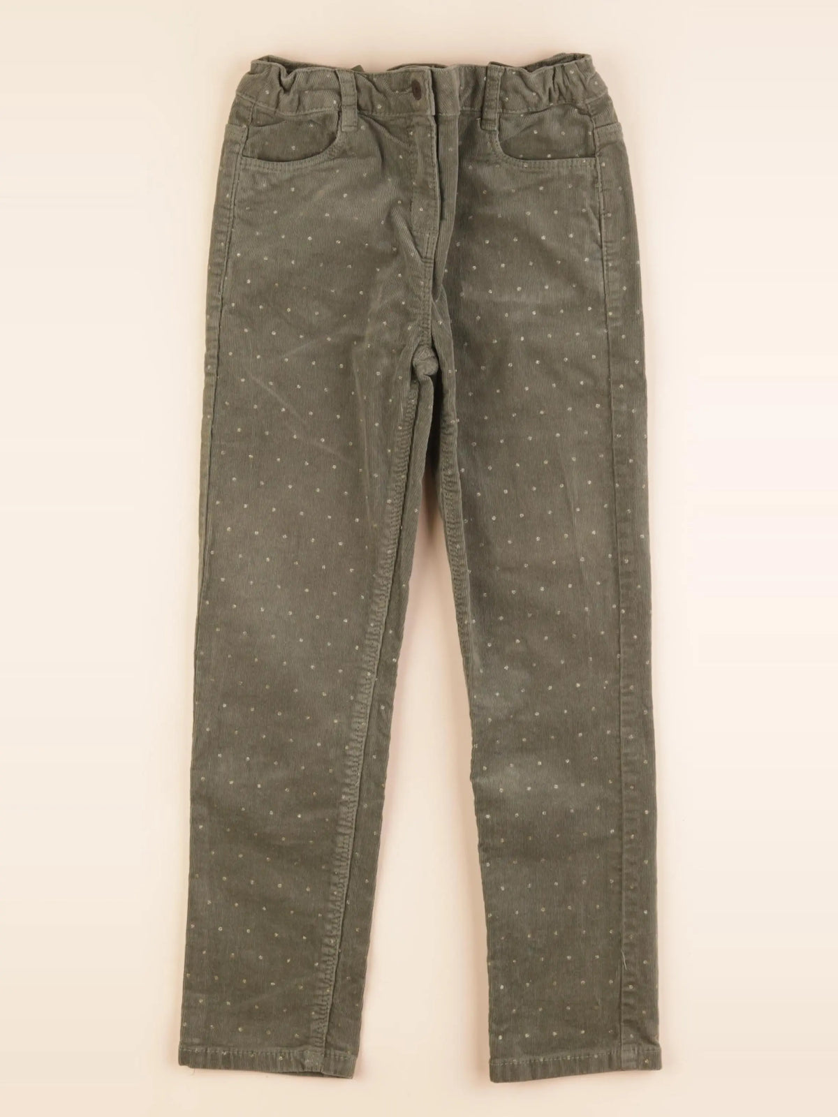 Vertbaudet - pantalon or, vert - 8 ans