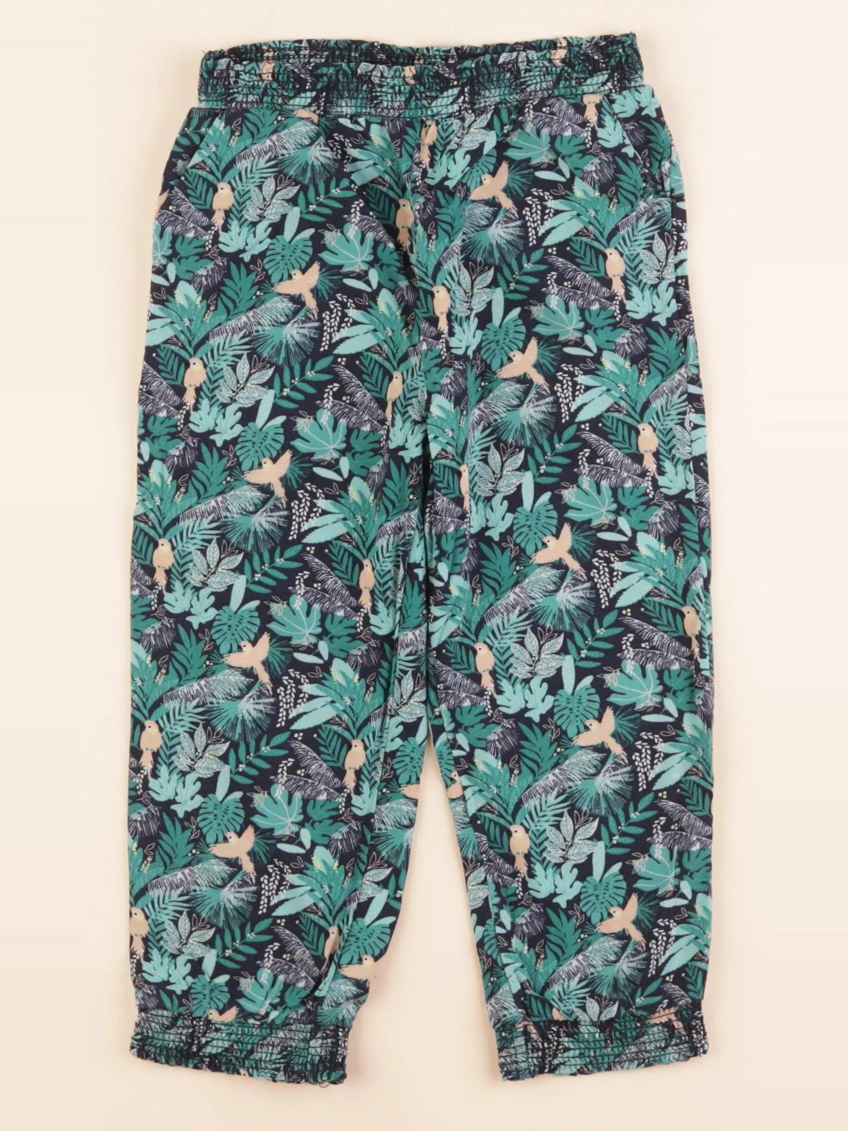 Vertbaudet - pantalon vert - 6 ans