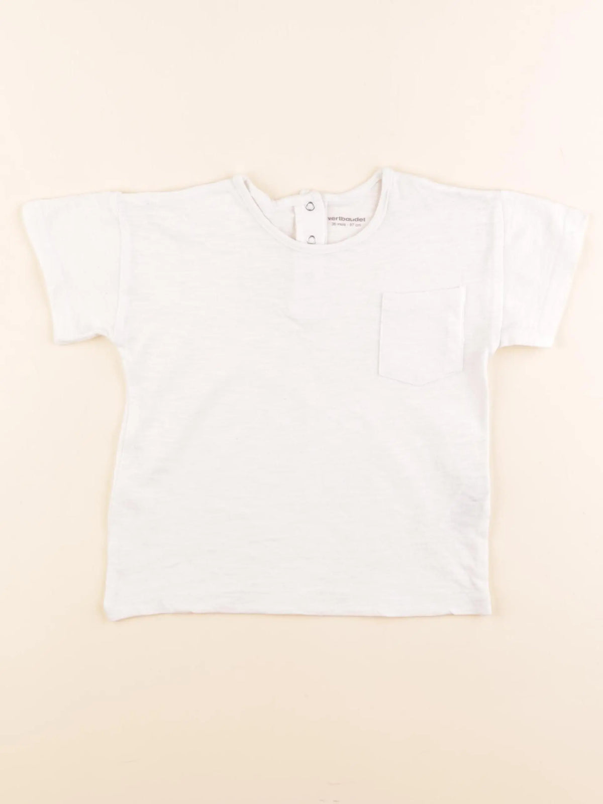 Vertbaudet - tee-shirt blanc - 36 mois