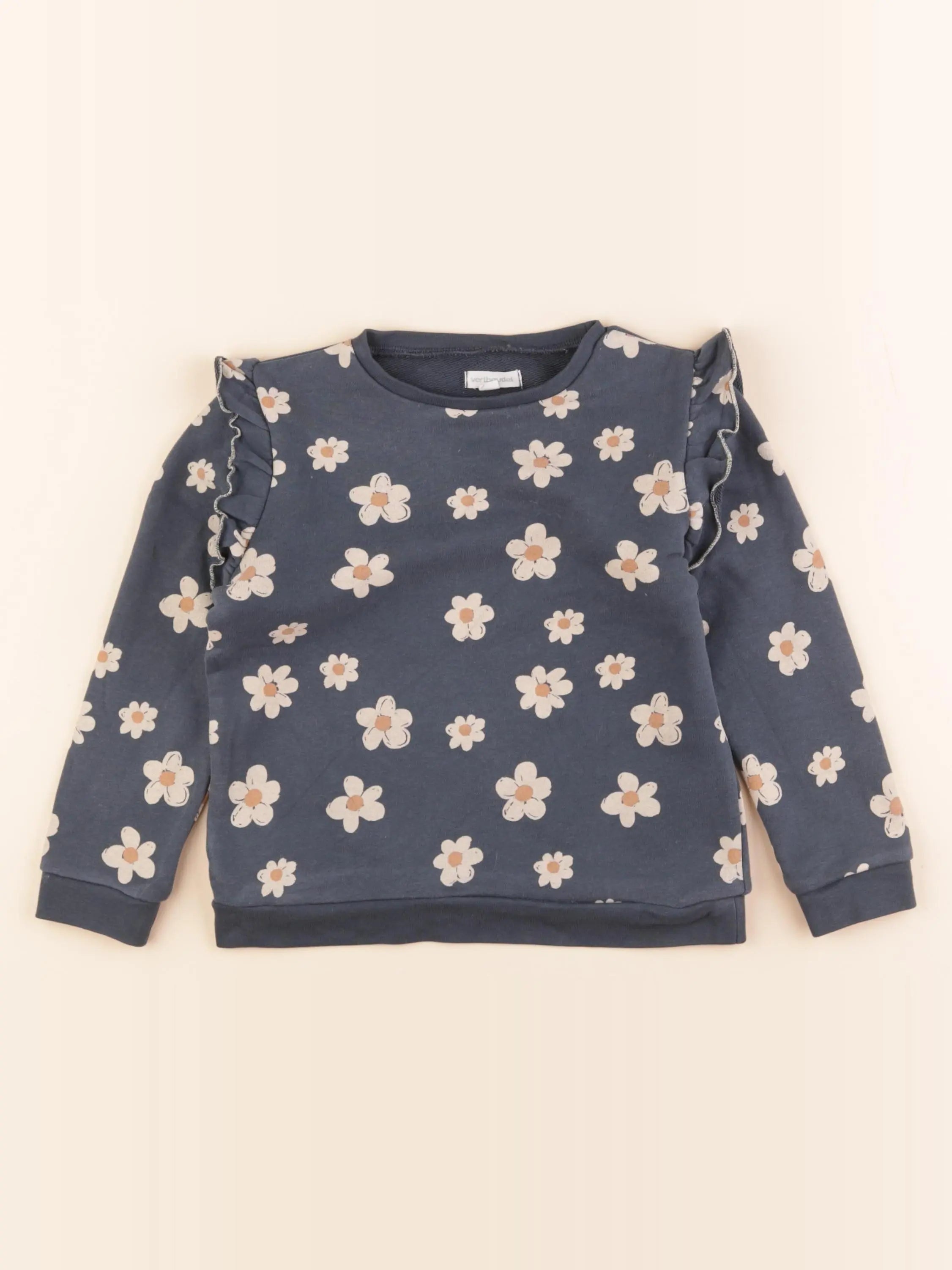 Vertbaudet - sweat bleu - 5 ans