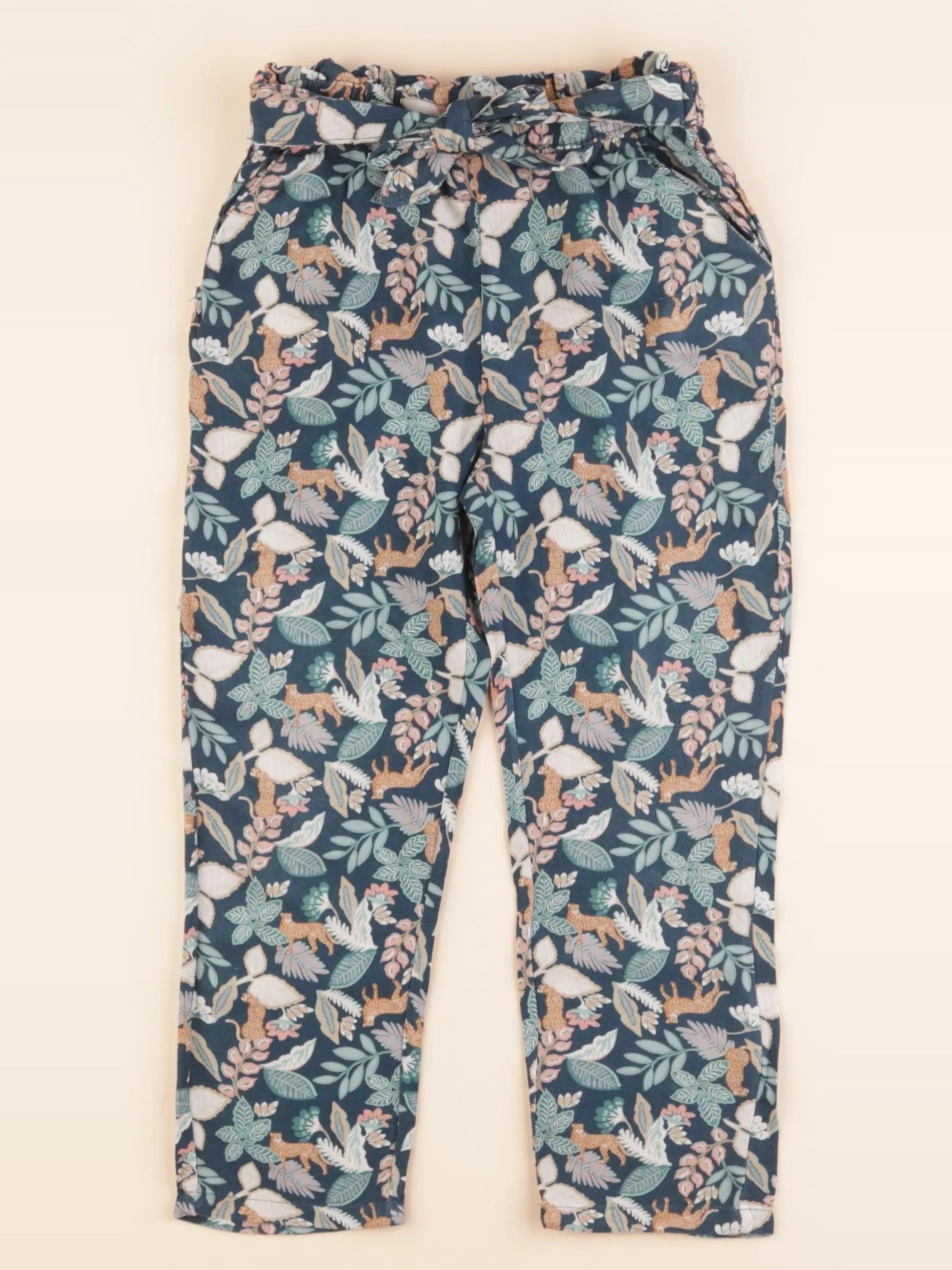 Vertbaudet - pantalon vert - 5 ans