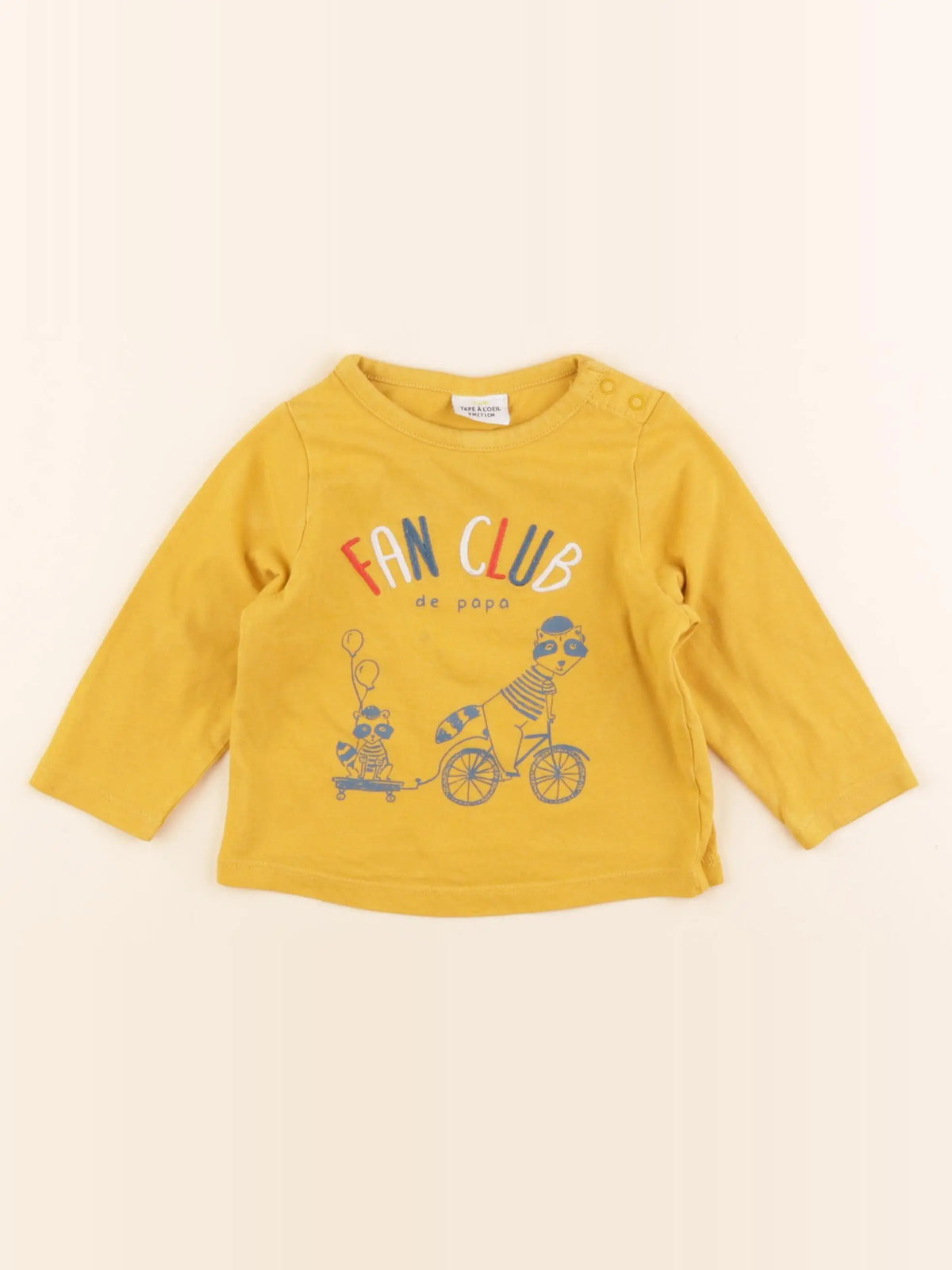 Tape à l'oeil - tee-shirt jaune - 9 mois