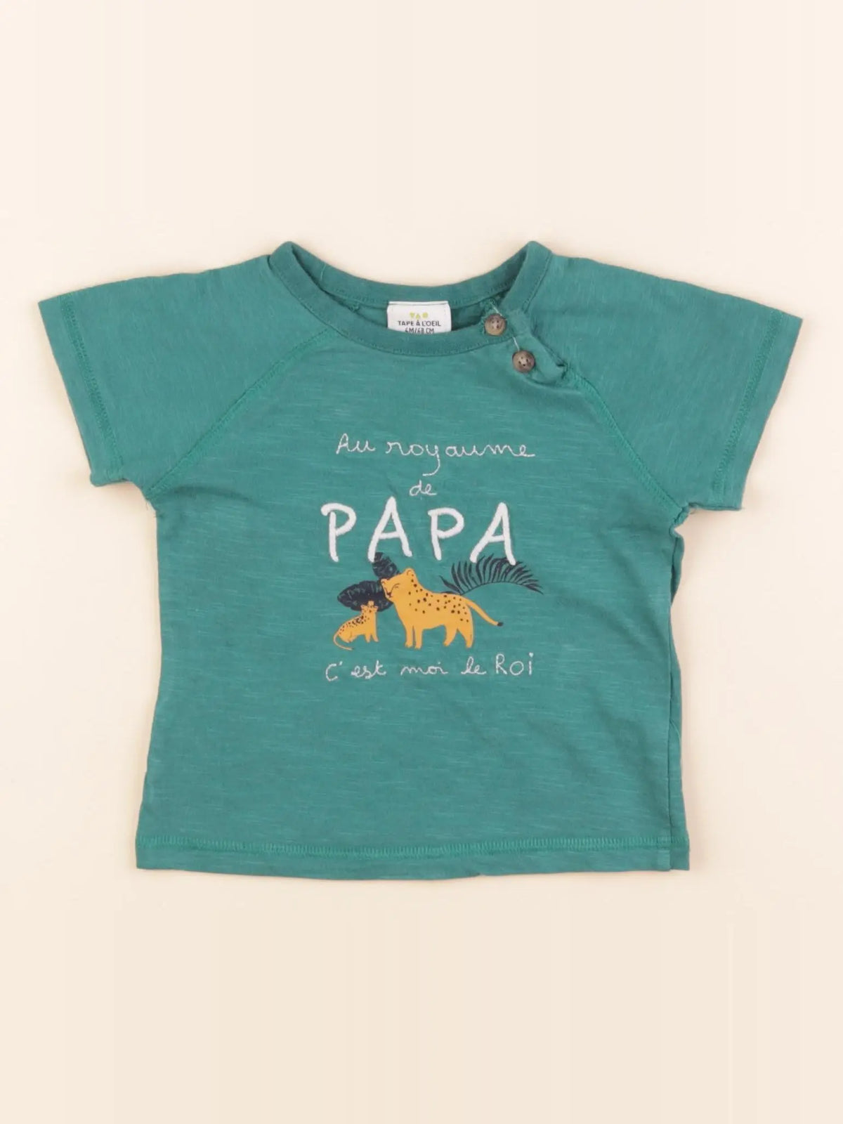 Tape à l'oeil - tee-shirt vert - 9 mois