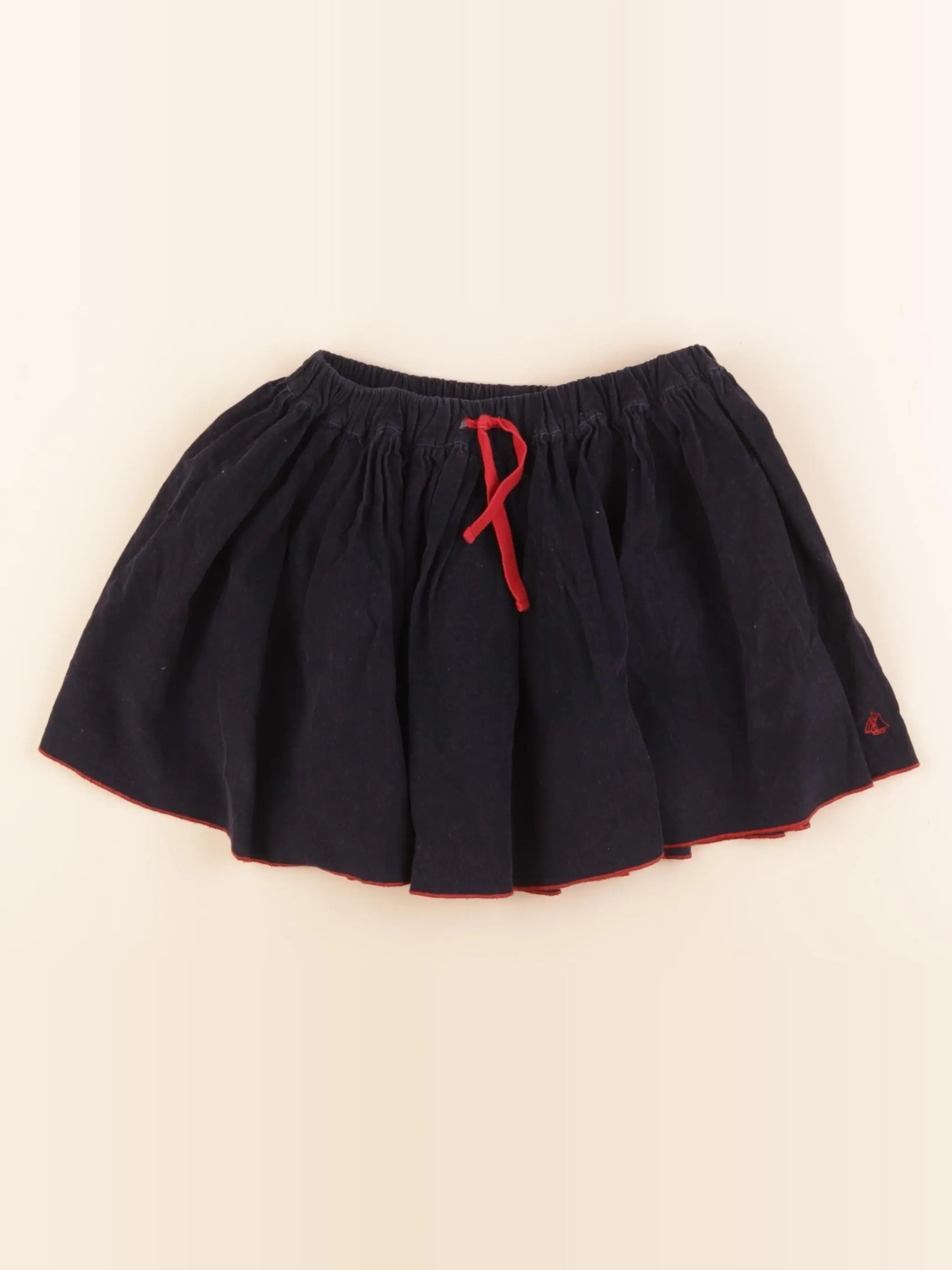 Petit Bateau - jupe bleu, rouge - 5 ans