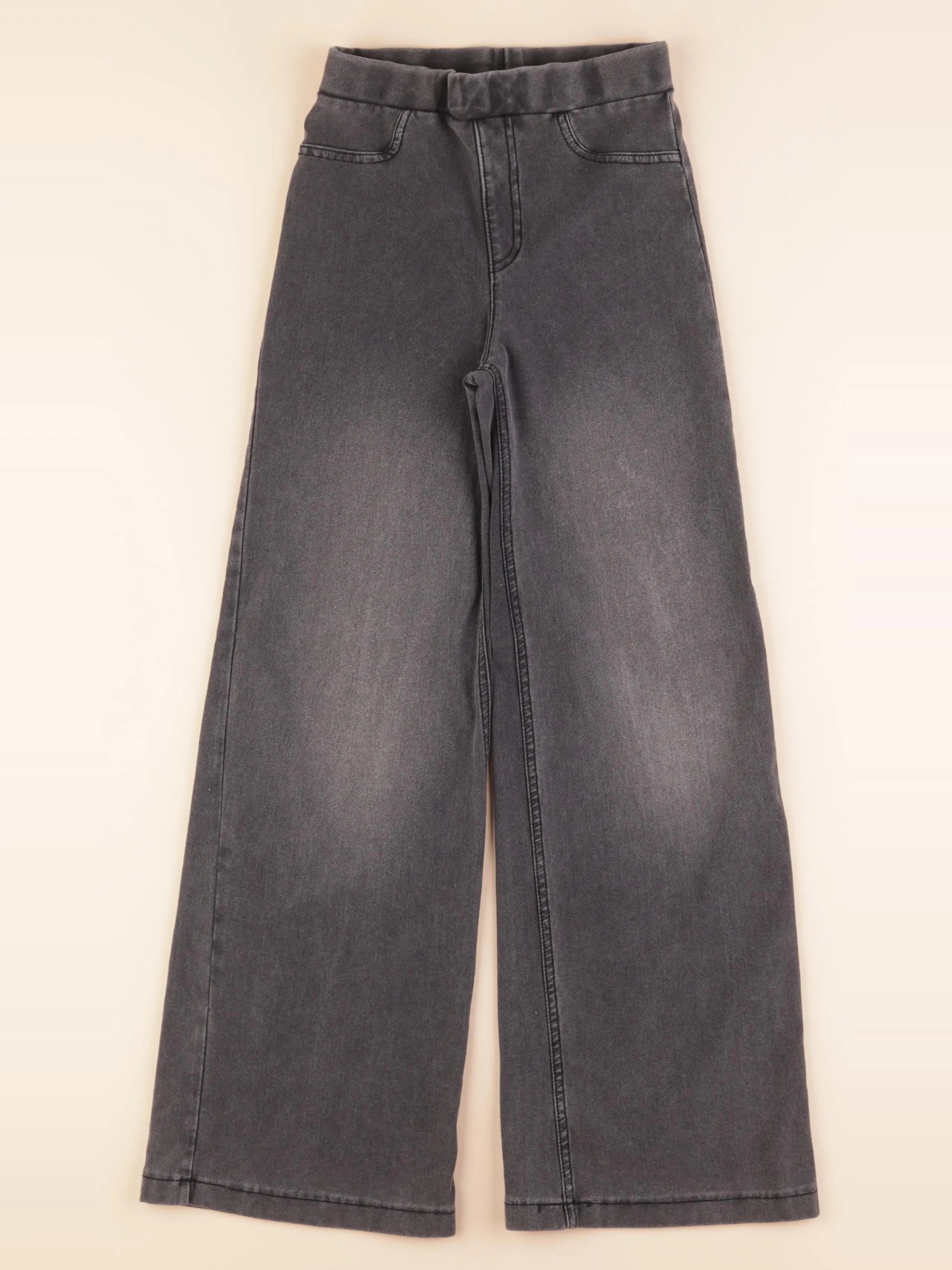 H&M - jegging gris - 8/9 ans