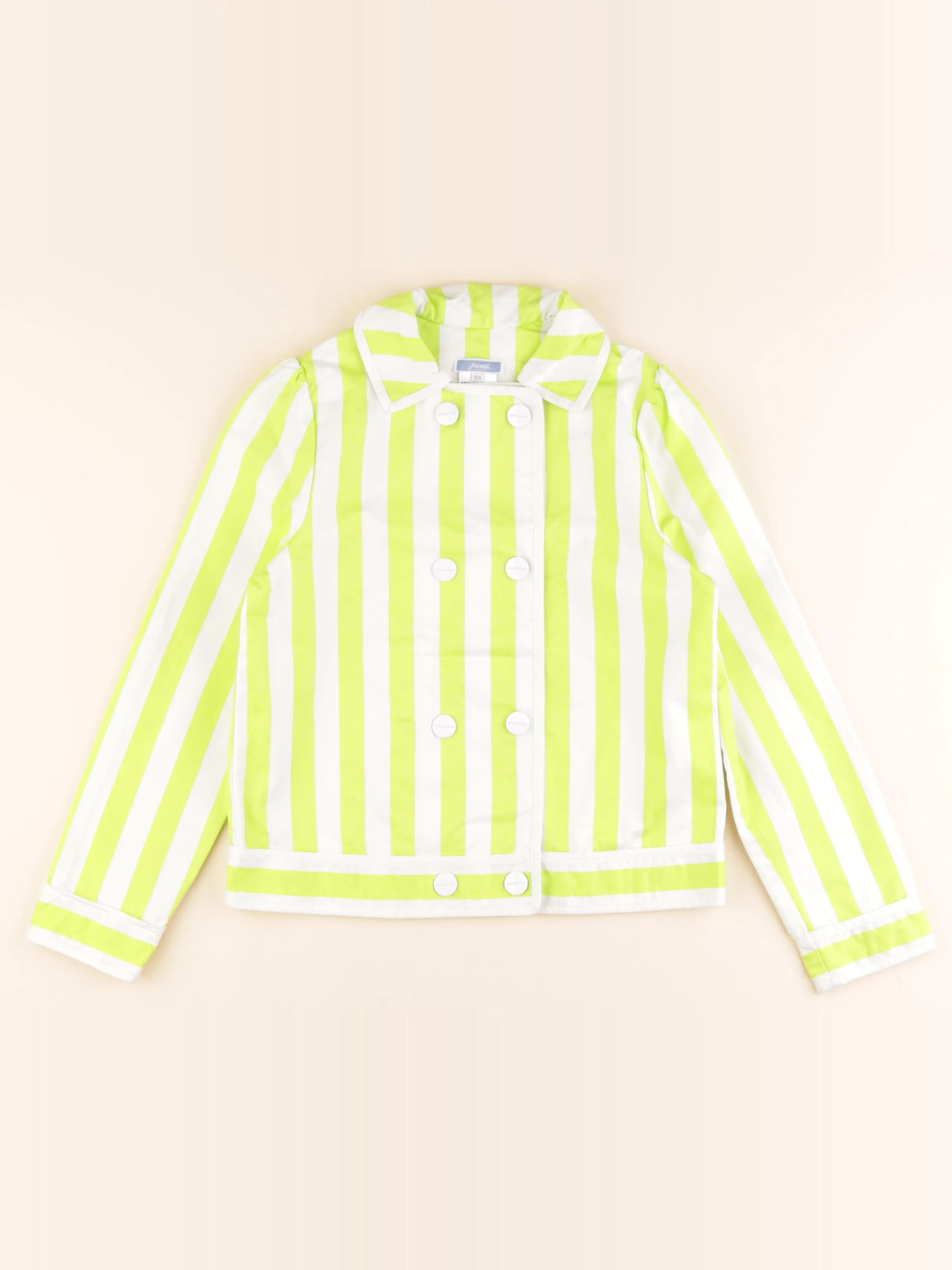 Jacadi - veste jaune, blanc - 10 ans
