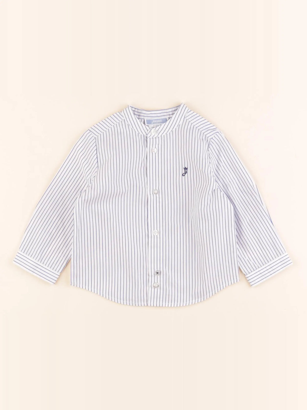 Jacadi - chemise bleu, blanc - 12 mois