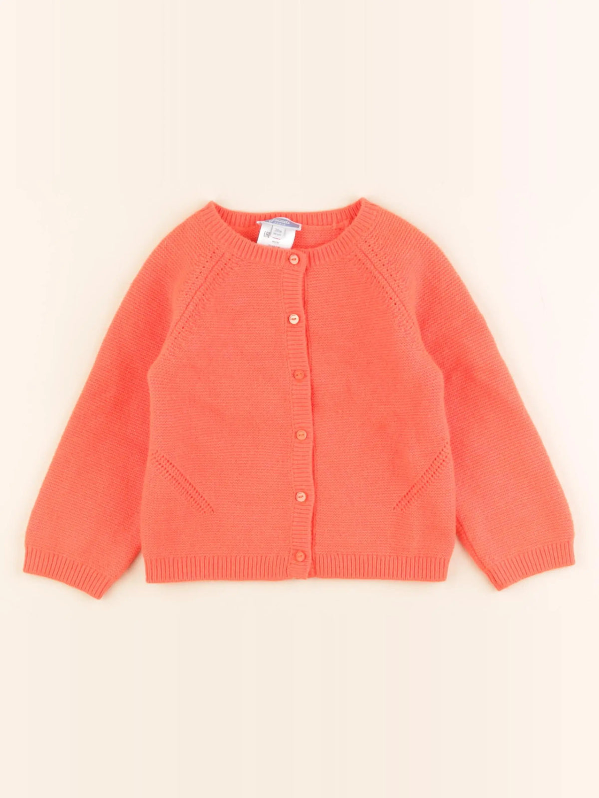 Jacadi - gilet orange - 36 mois