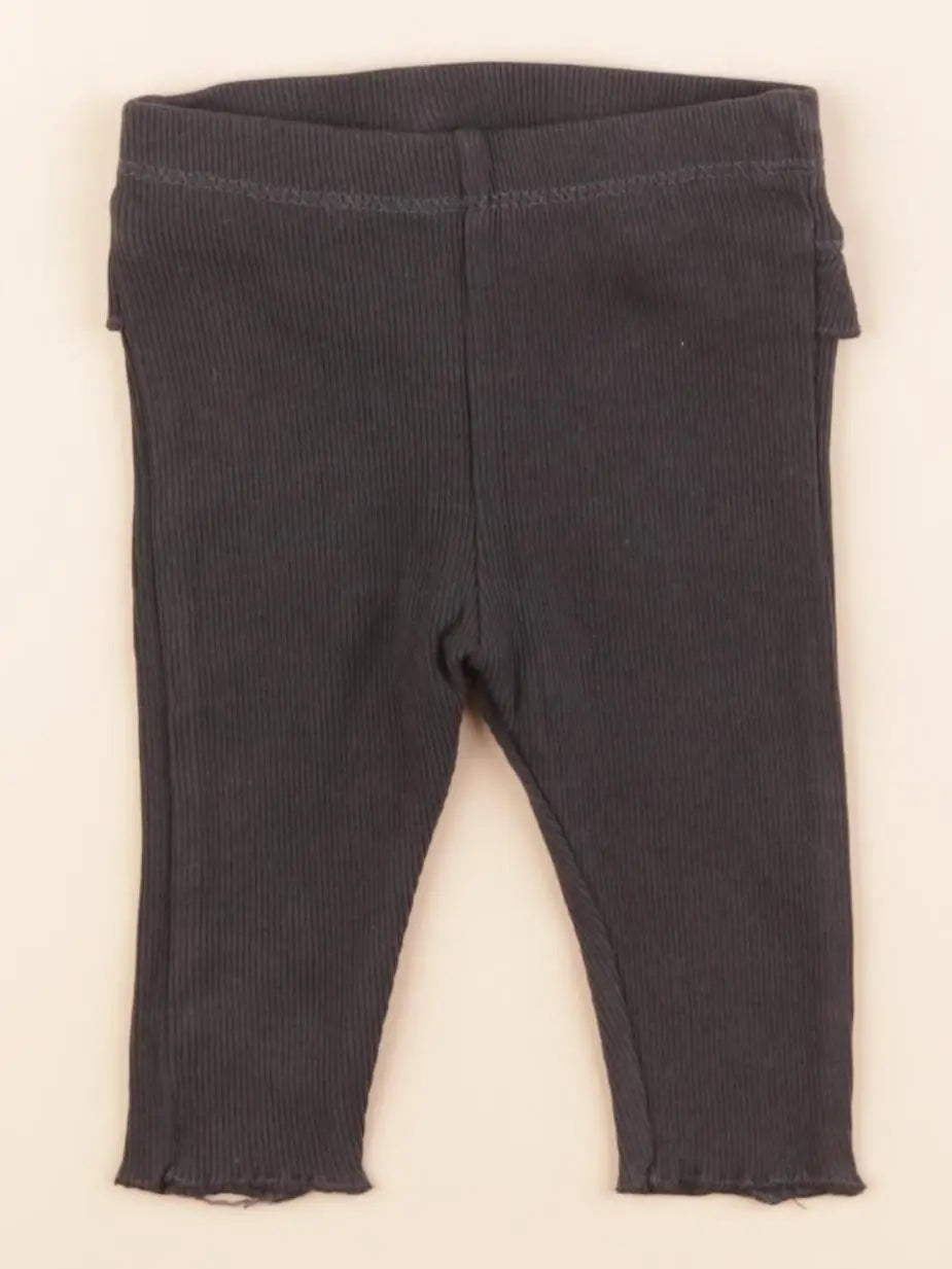 H&M - legging gris - 1/2 mois